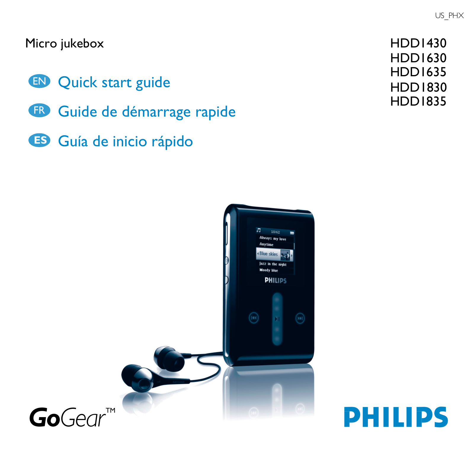 Philips HDD1635, HDD1630 QUICK START GUIDE