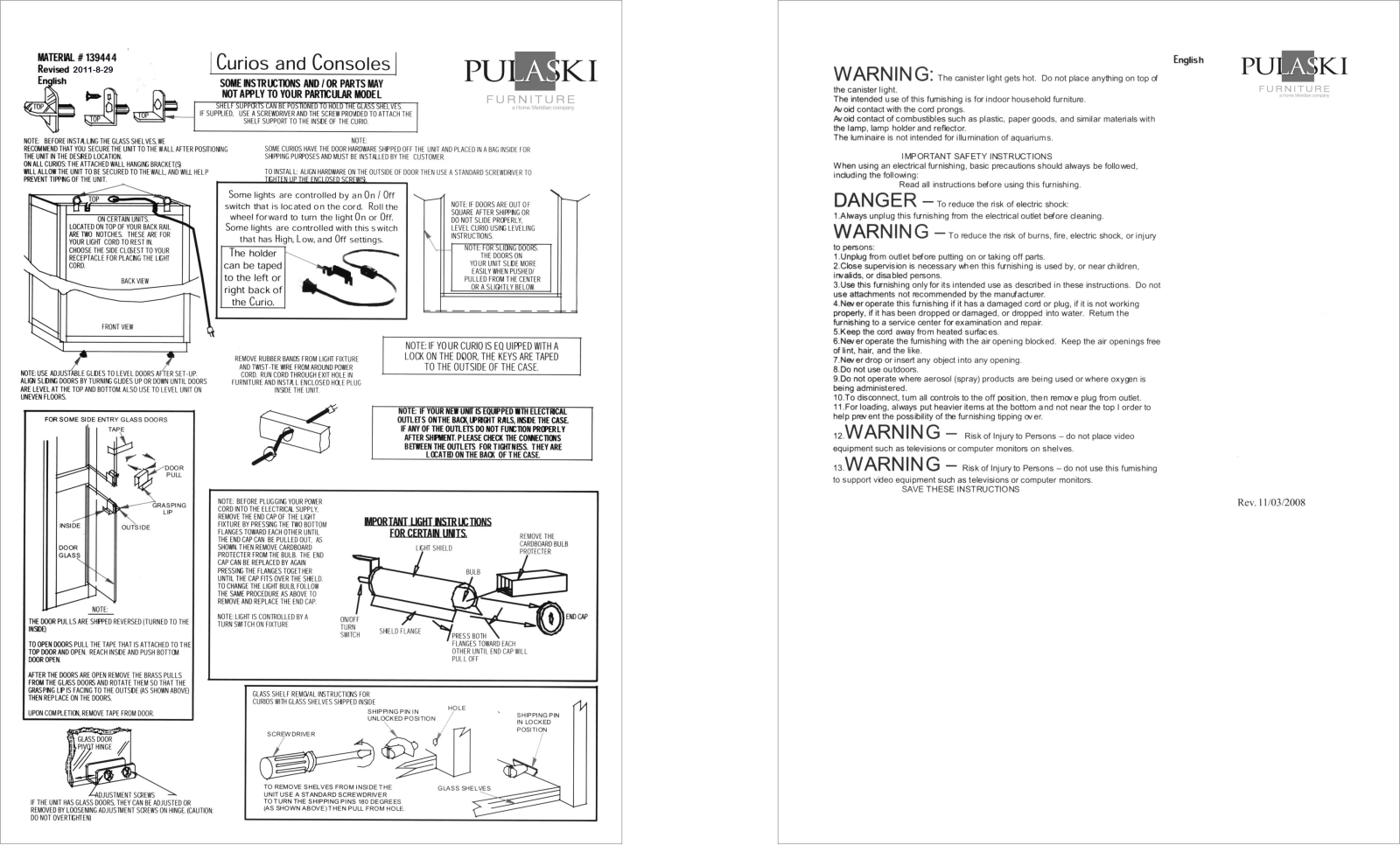 Pulaski P021615 Assembly Guide - ManualMachine.com