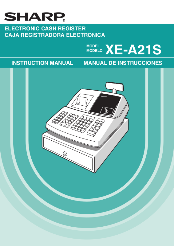 Sharp Xe A21s User Manual