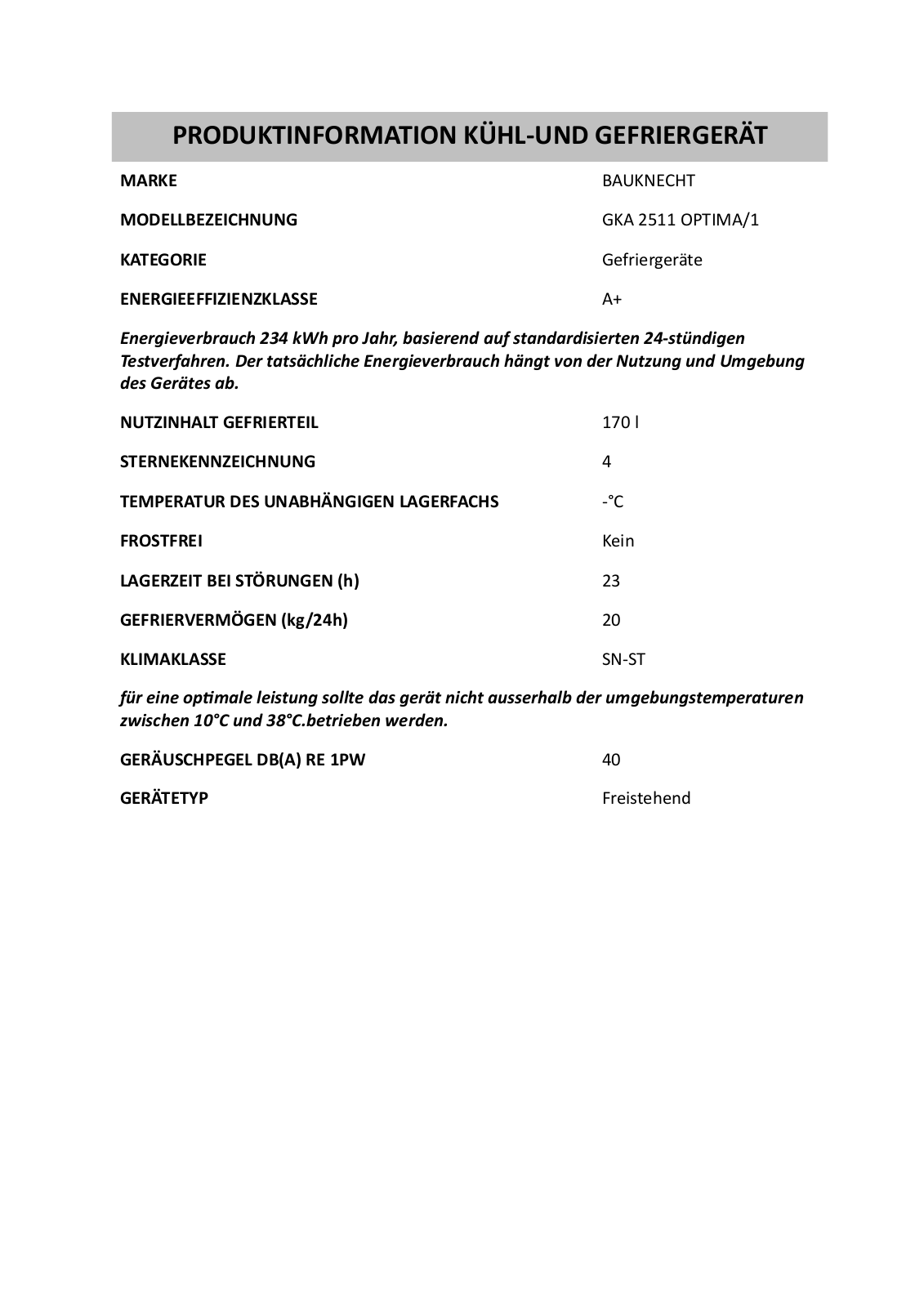 Whirlpool GKA 2511 OPTIMA/1 INSTRUCTION FOR USE