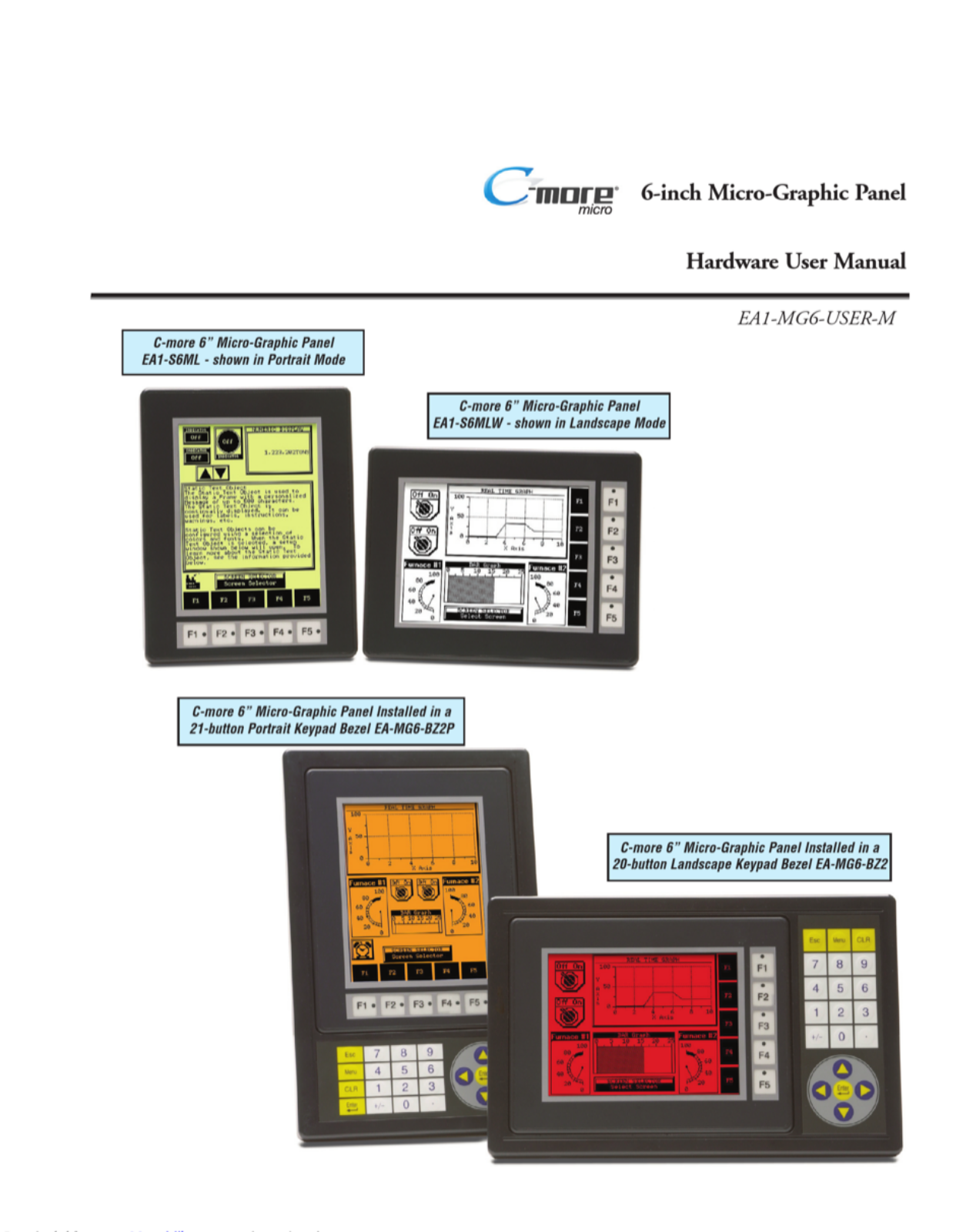 C-MORE EA1-S6ML Hardware User Manual