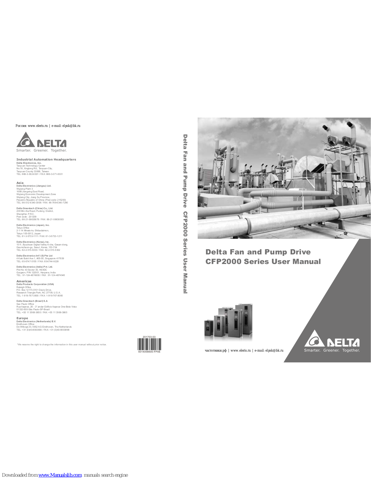 Delta VFD022FP4EA-41, VFD007FP4EA-52, VFD007FP4EA-52S, VFD022FP4EA-52, VFD022FP4EA-52S User Manual