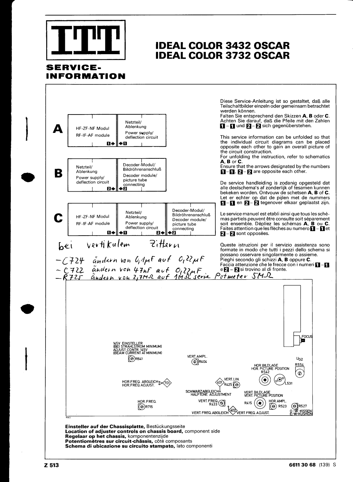 ITT 3432, 3732 Schematic