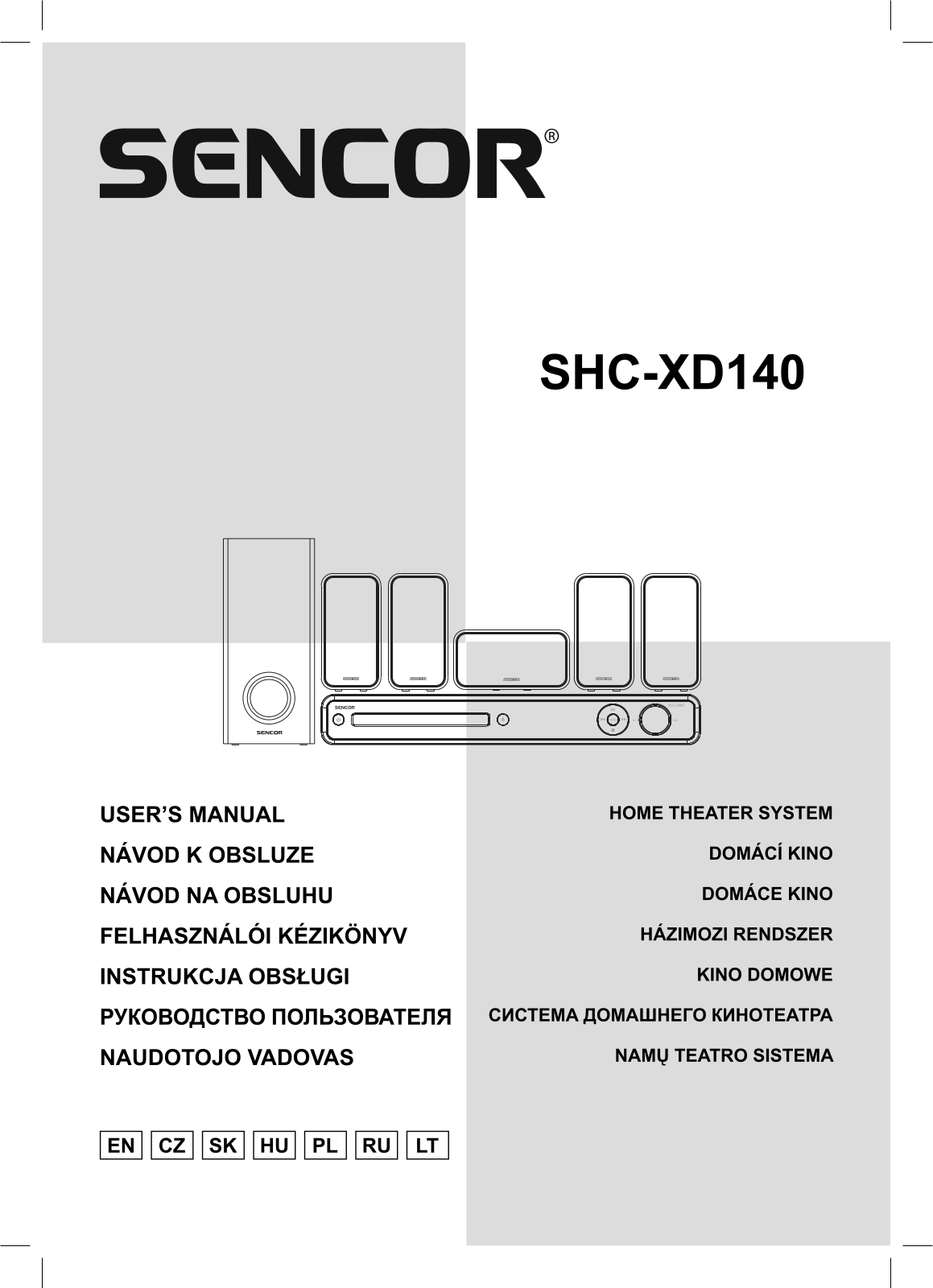 Sencor SHC XD140 User Manual