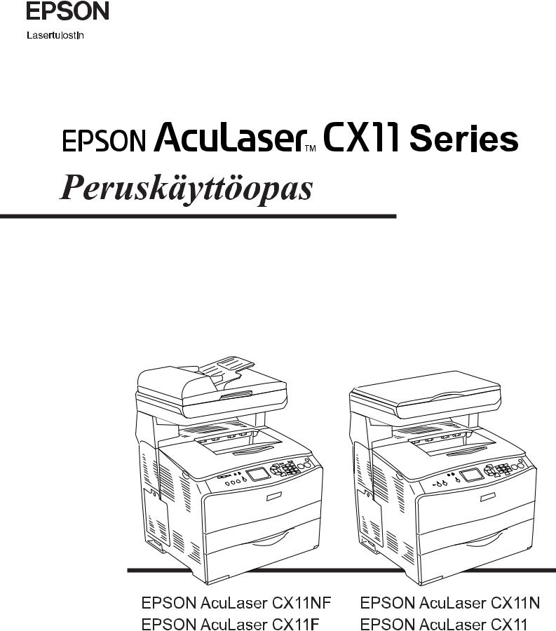 Epson ACULASER CX11NF, ACULASER CX11F, ACULASER CX11, ACULASER CX11N User Manual