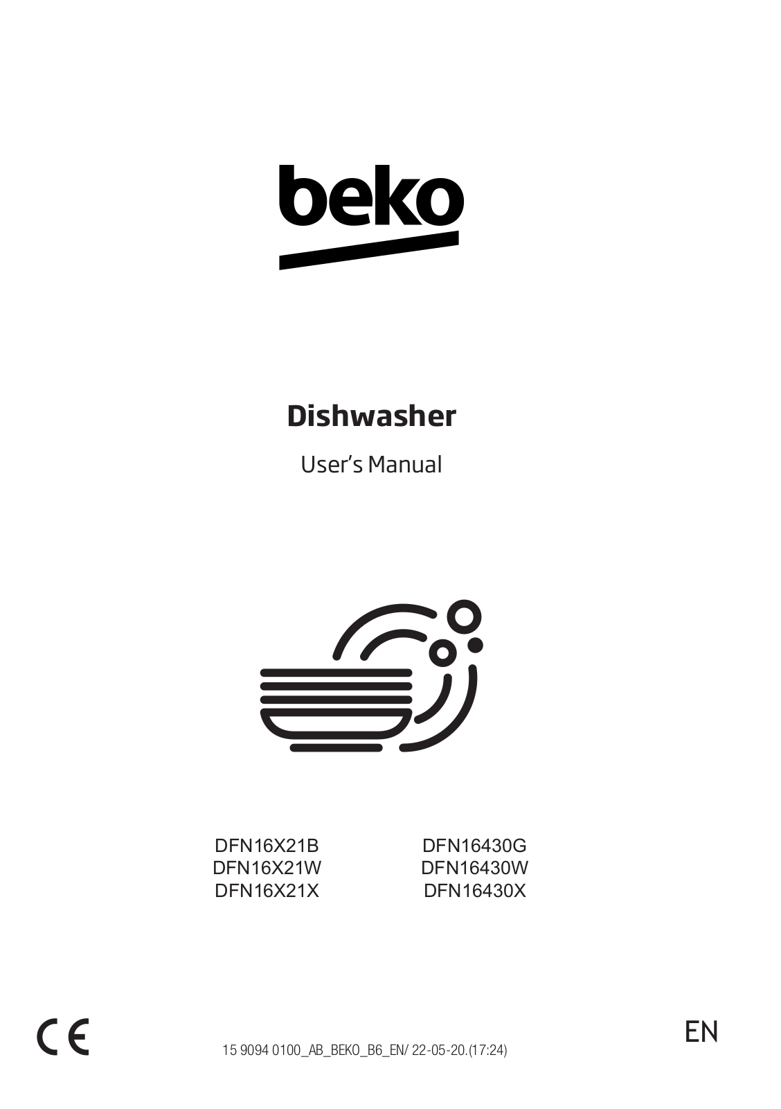 Beko beko Dishwasher User Manual