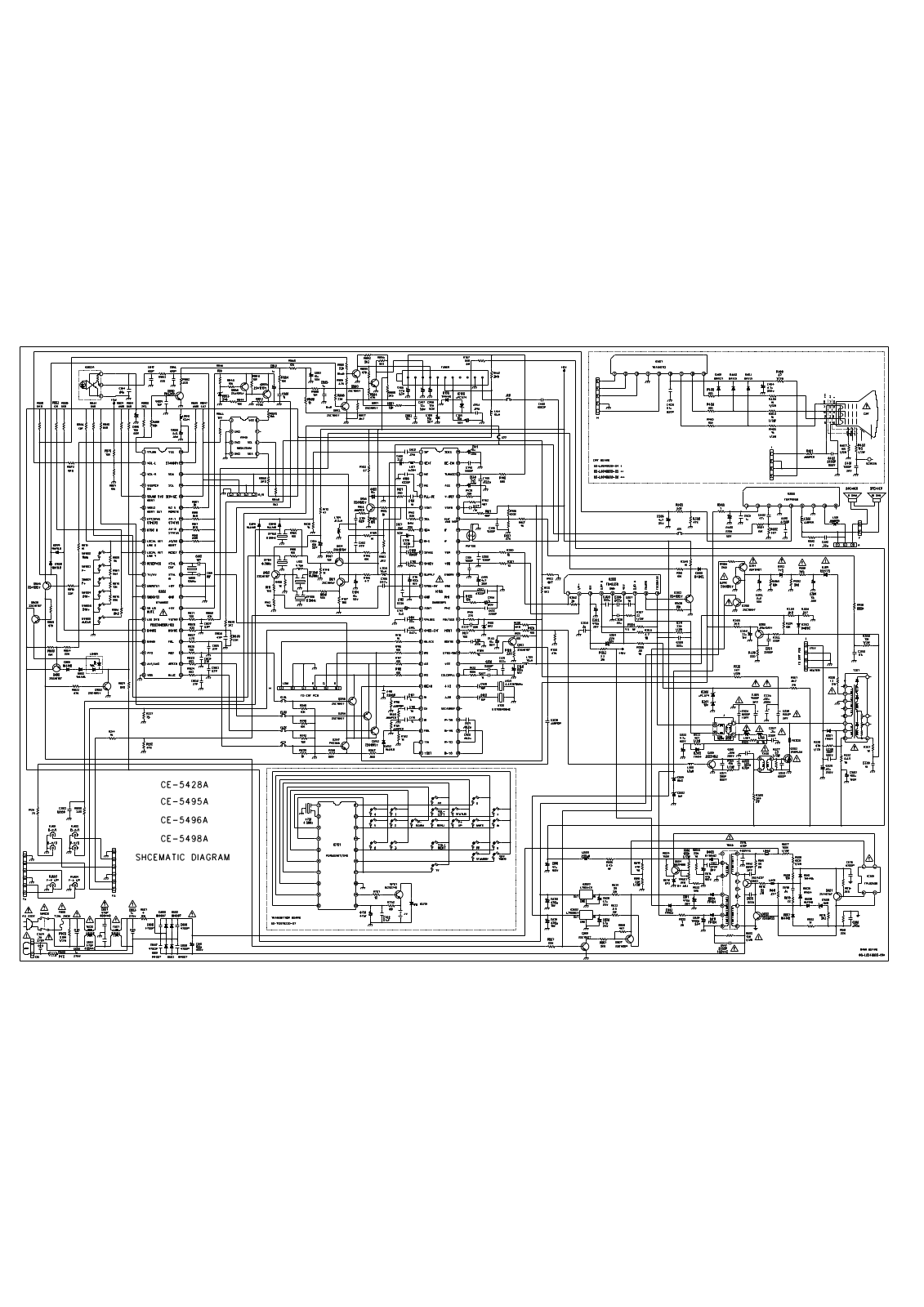 KONKA F2109c, CE-5428a, CE-5495a, CE-5496a, CE-5498a Schematic