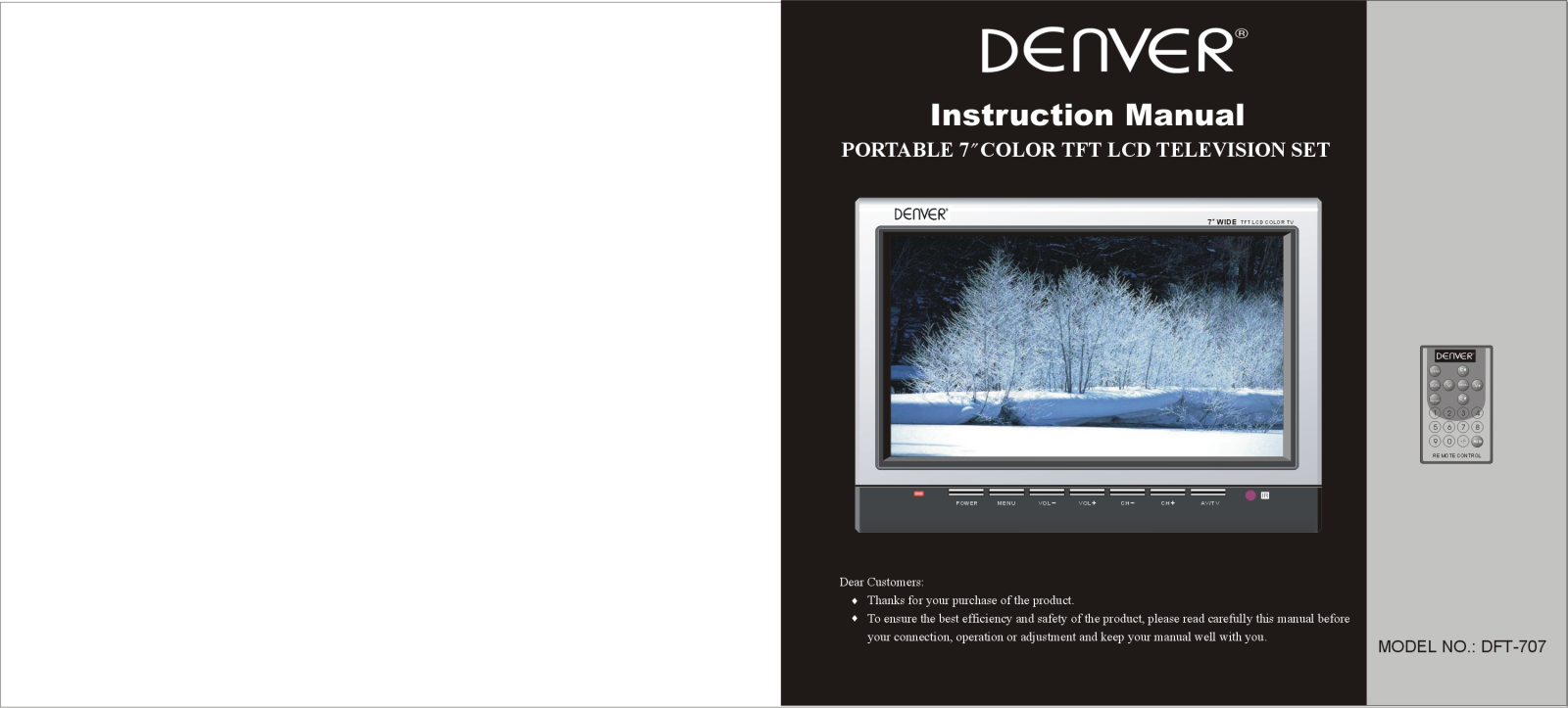 Denver DFT-707 Instruction Manual