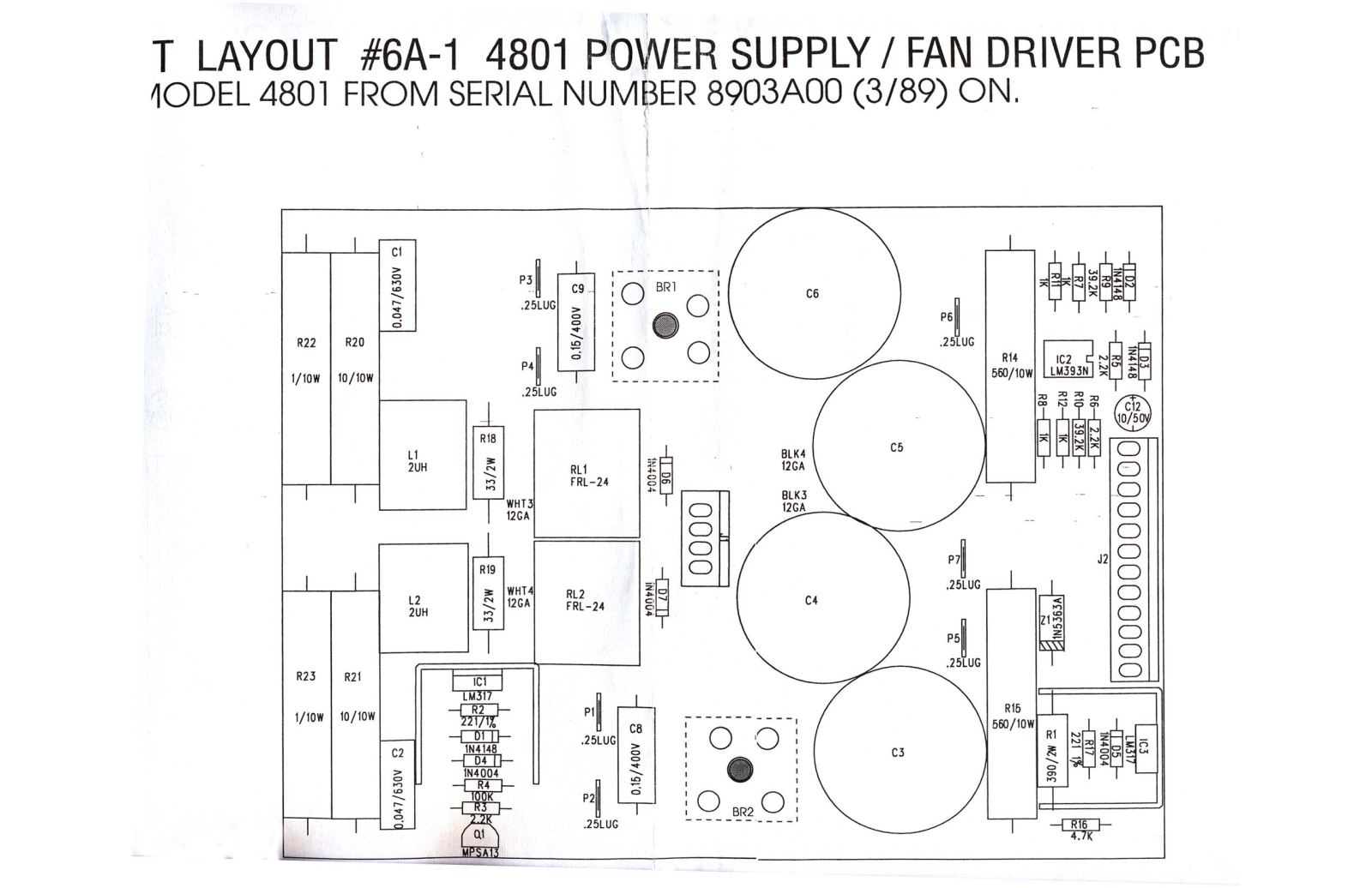 Crest 4801 set, 4801Power-FanDrv User Manual