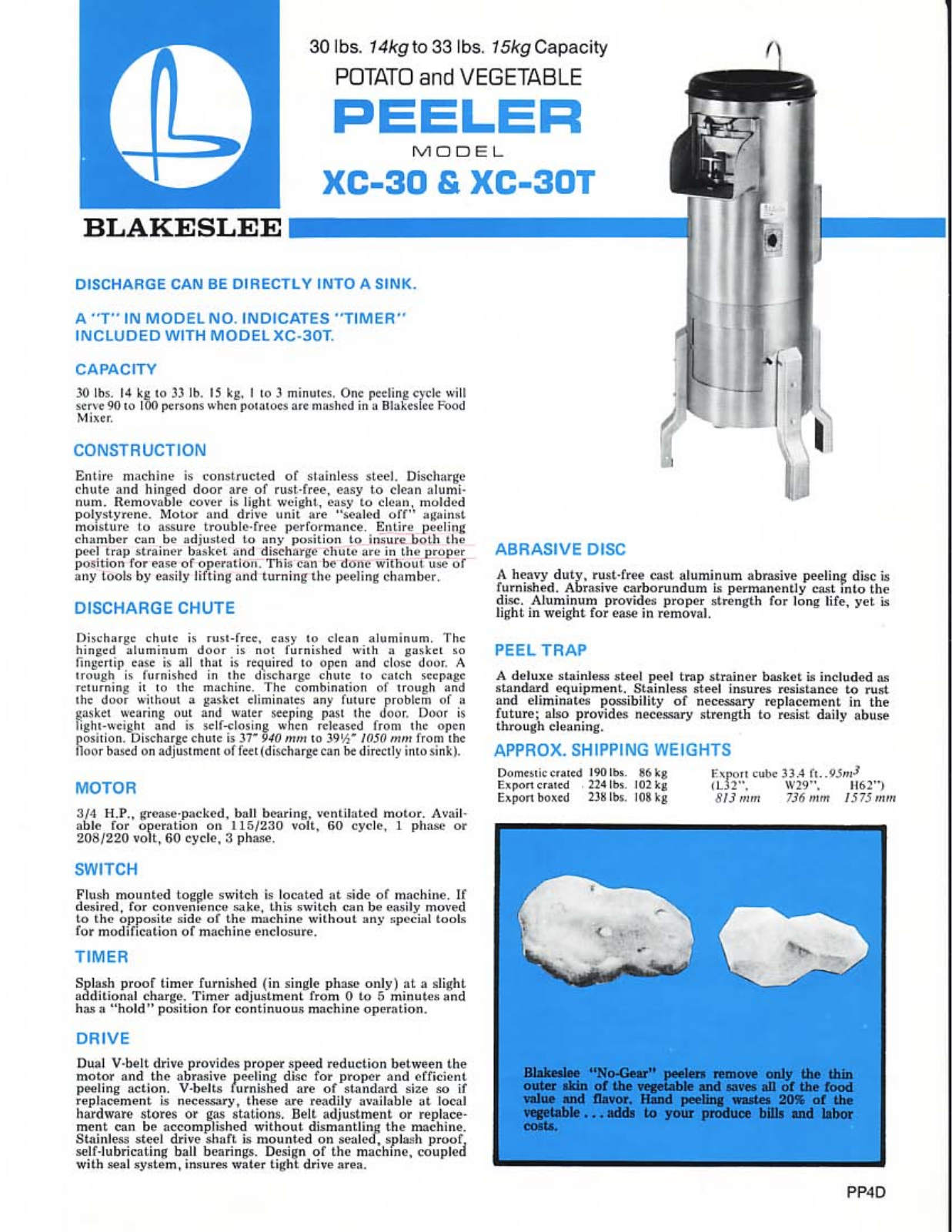 Blakeslee XC-30T User Manual