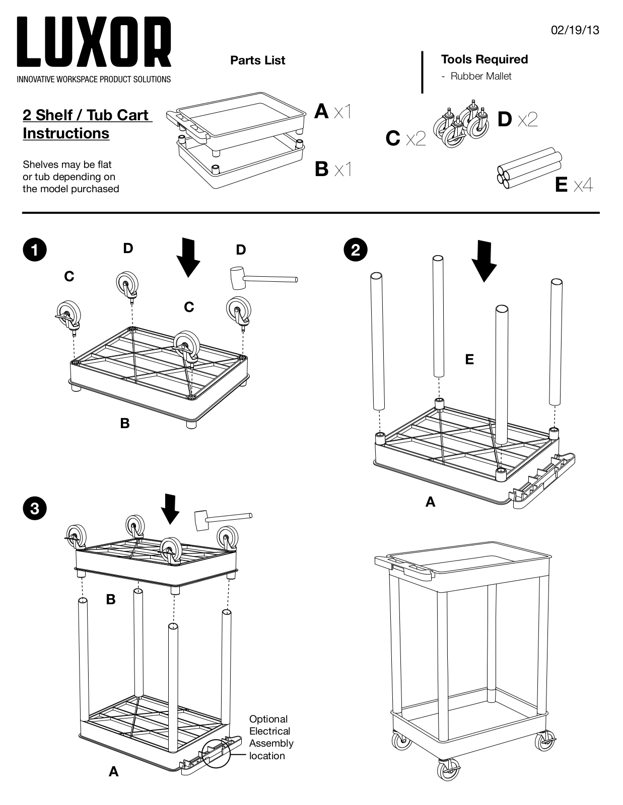 Luxor LX10205 Installation & Assembly - ManualMachine.com