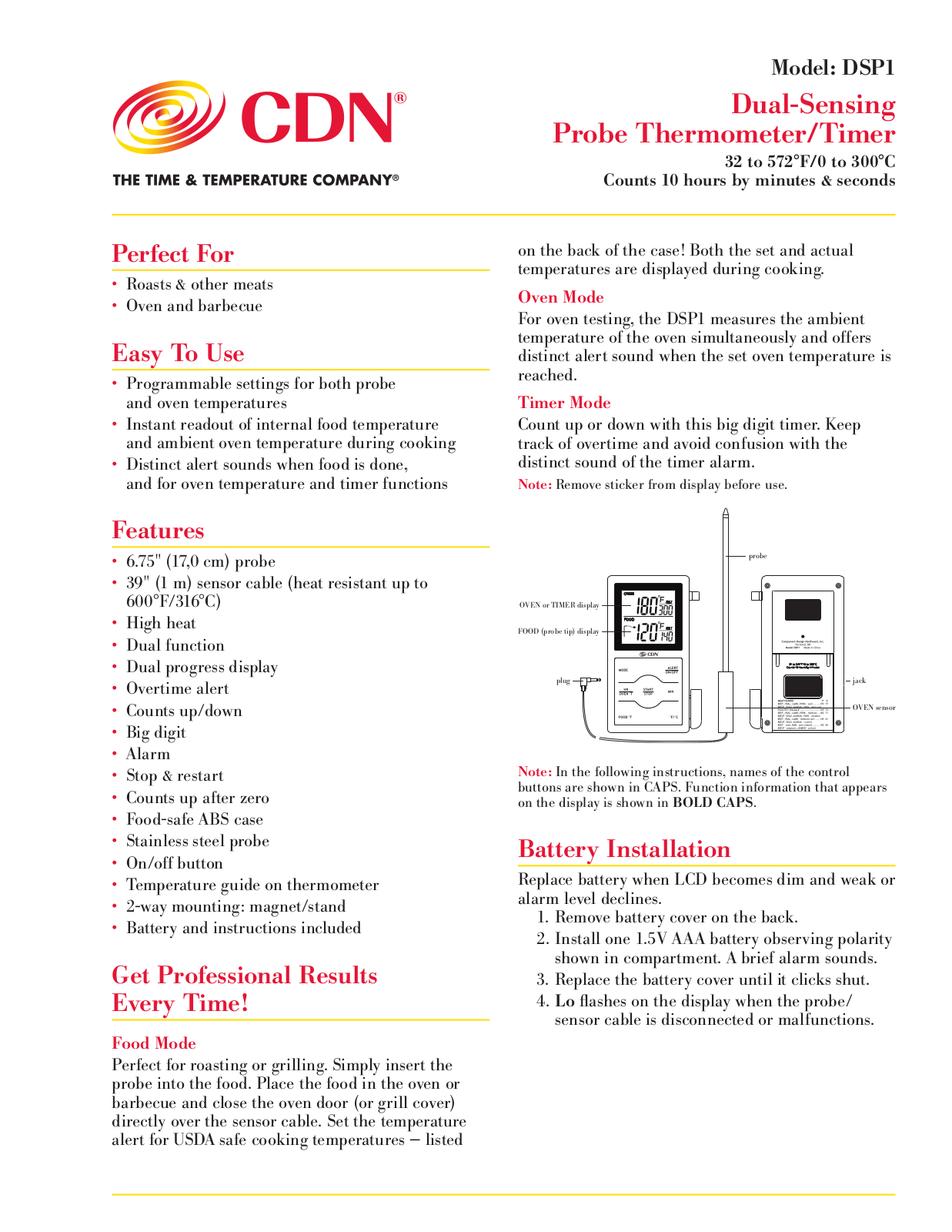 CDN DSP1 User Manual