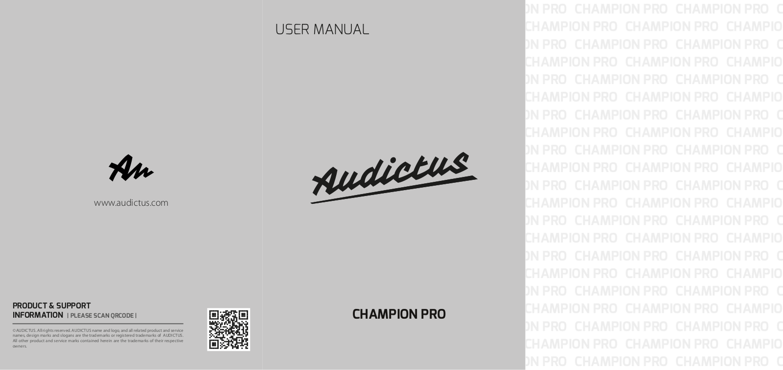 AUDICTUS Champion Pro User guide - ManualMachine.com