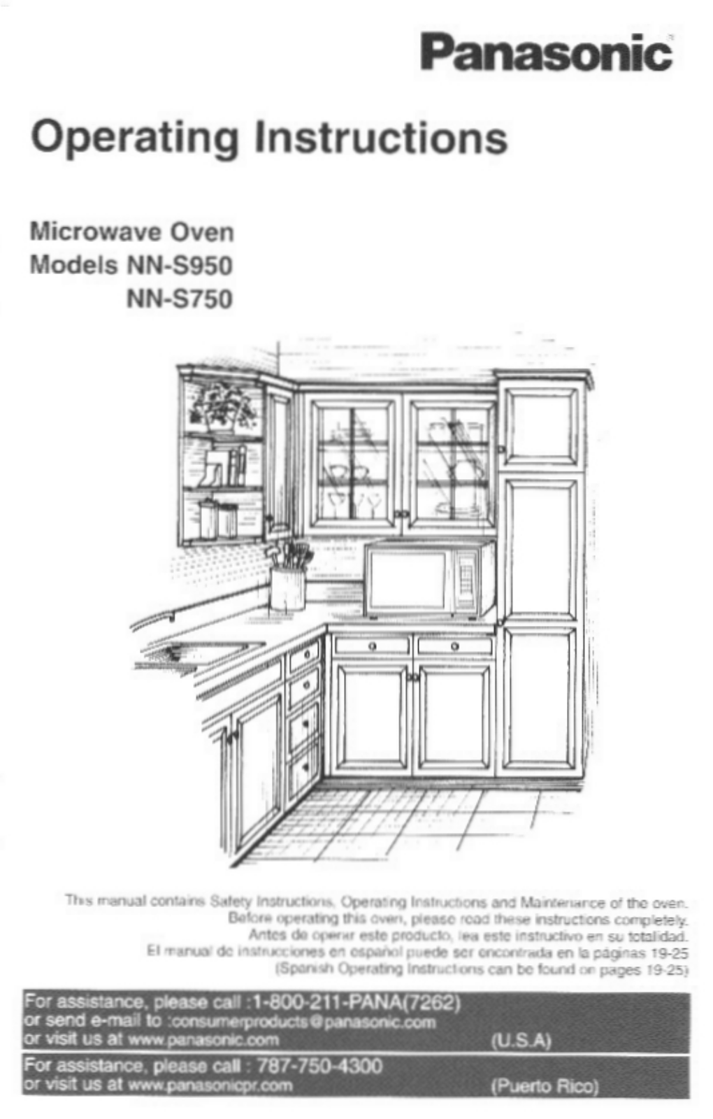 Panasonic Nn-s750, Nn-s950 Owner's Manual