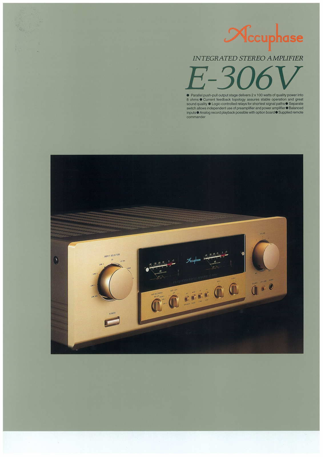 Accuphase E-306-V Brochure