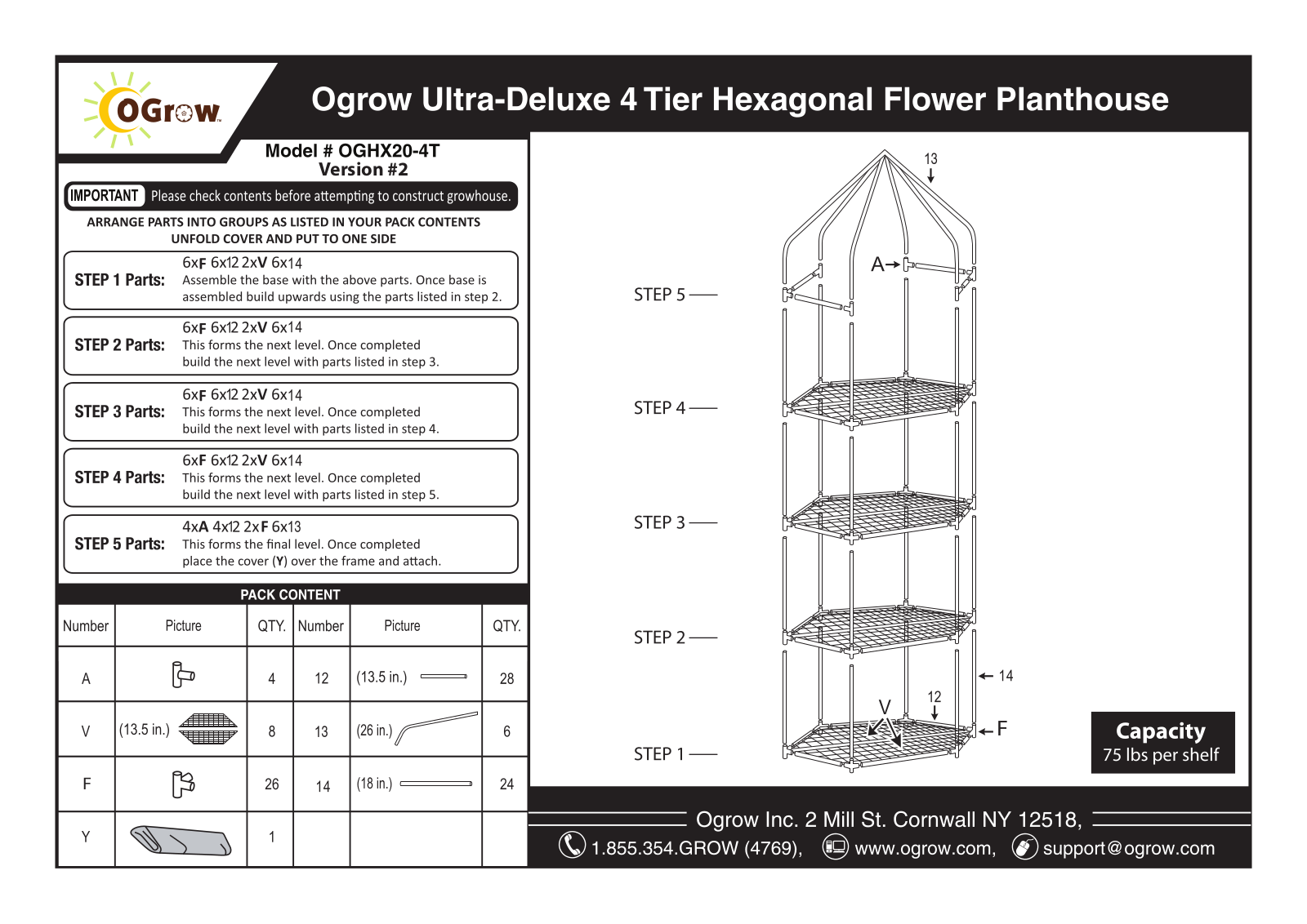 OGrow GROW1004 Installation & Assembly - ManualMachine.com