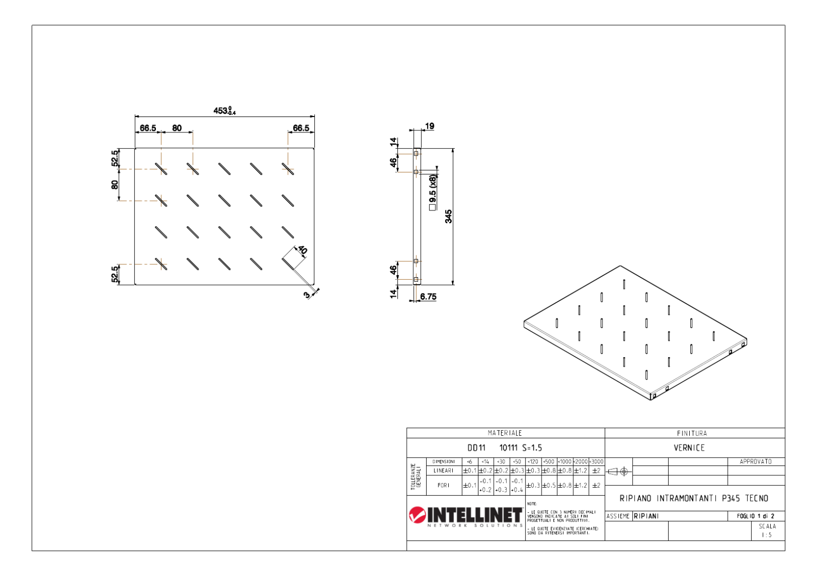 Intellinet I-CASE TRAY-F600BK Drawing - ManualMachine.com