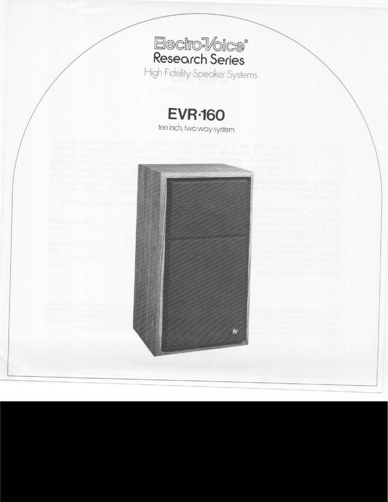 Electro-Voice EVR-160 User Manual