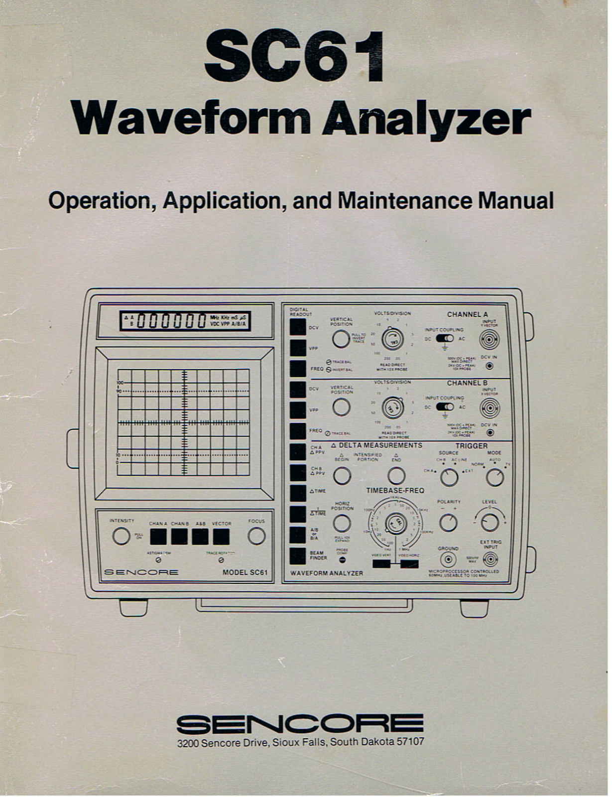 Sencore SC61 User Manual