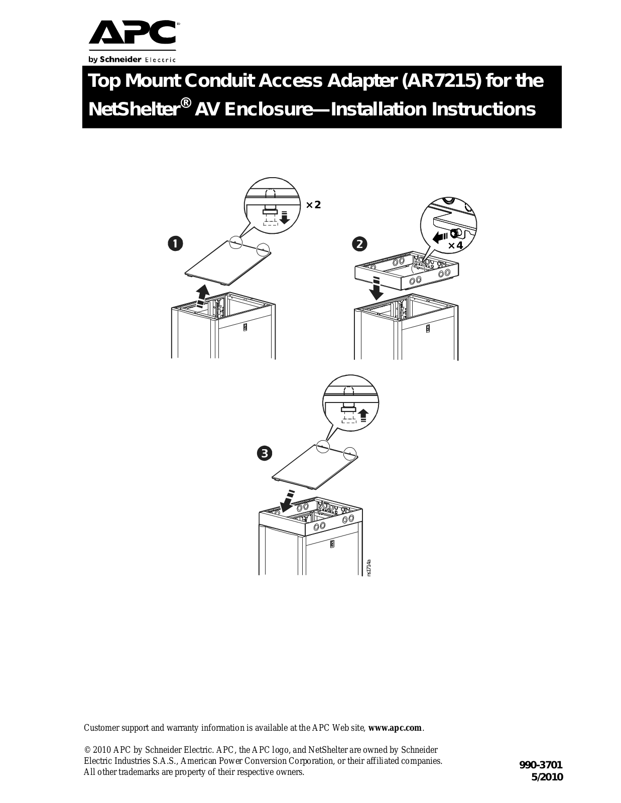 APC AR7215 User Manual