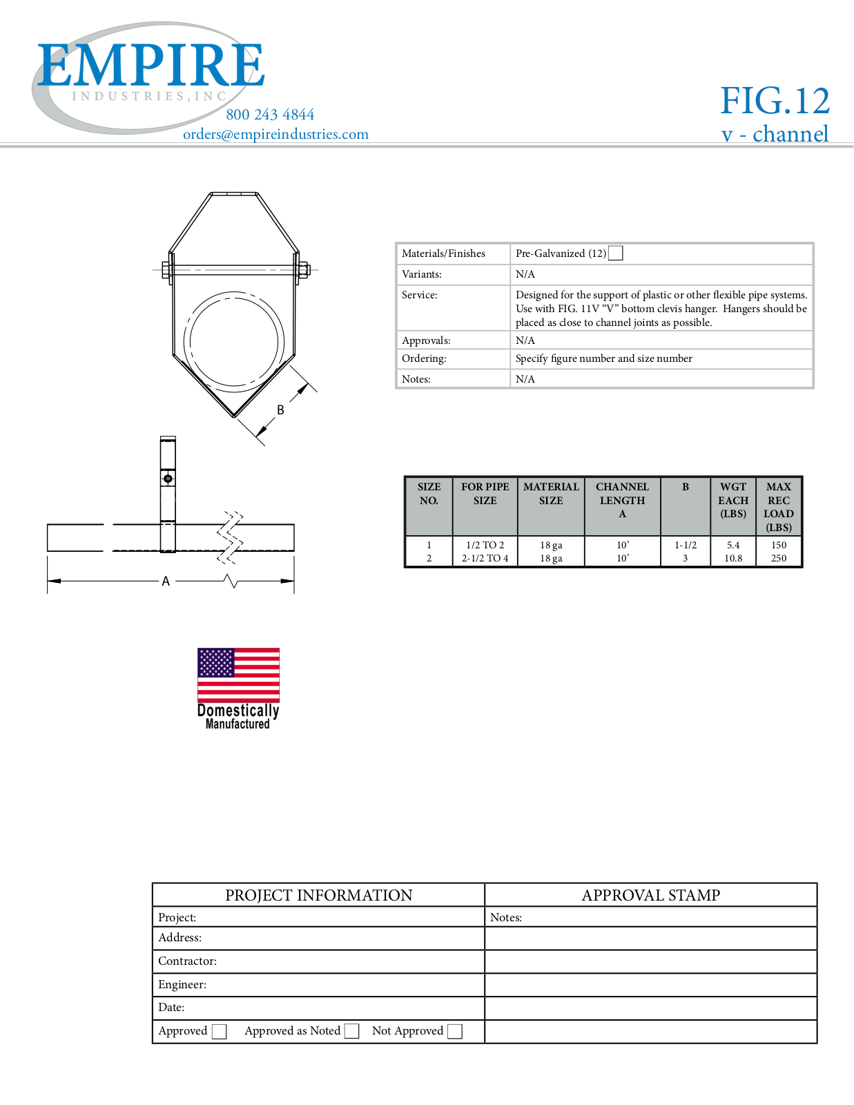 Empire Industries 12 User Manual