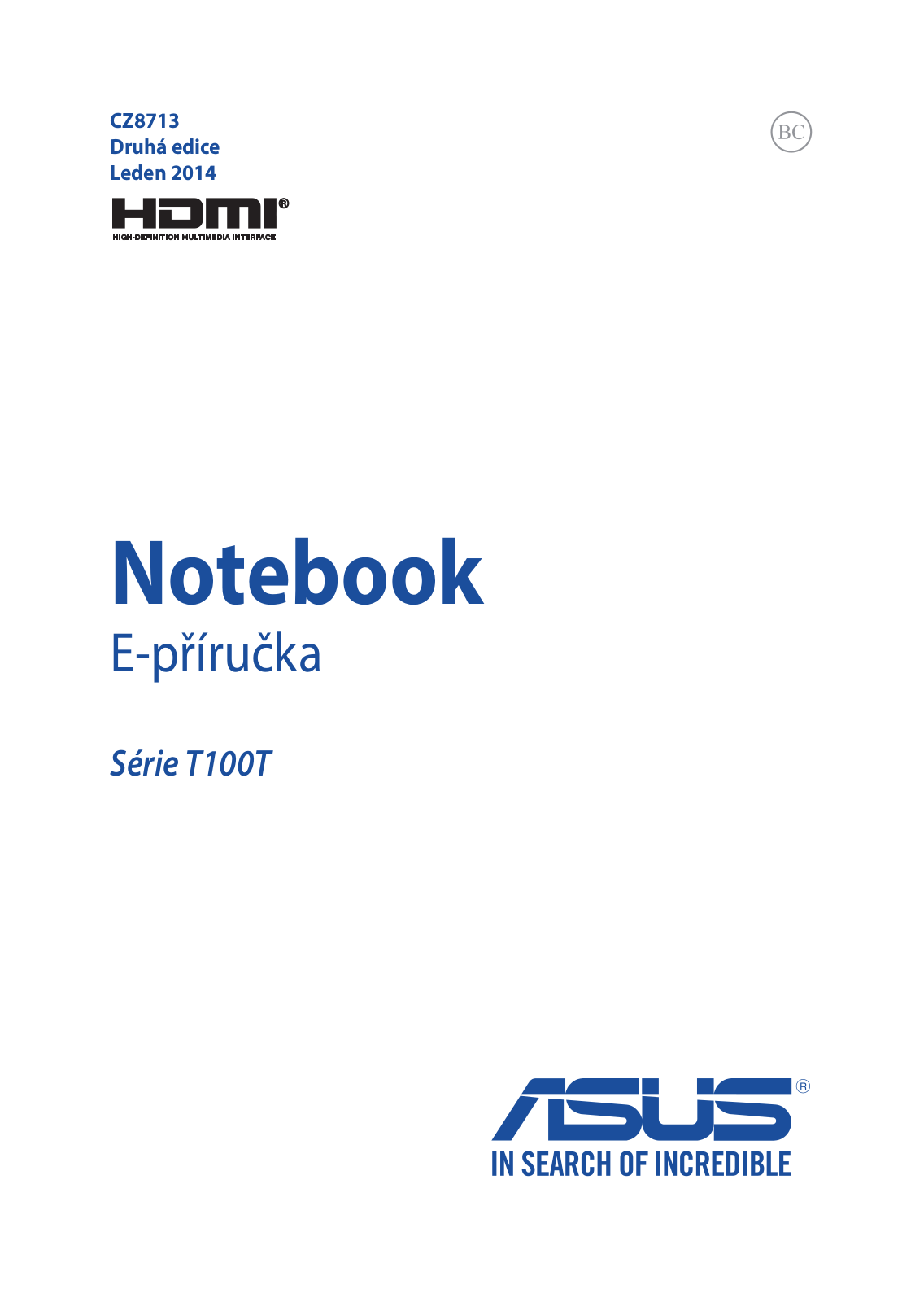 Asus T100TAF-DK001B, T100TAF-BING-DK038B User Manual