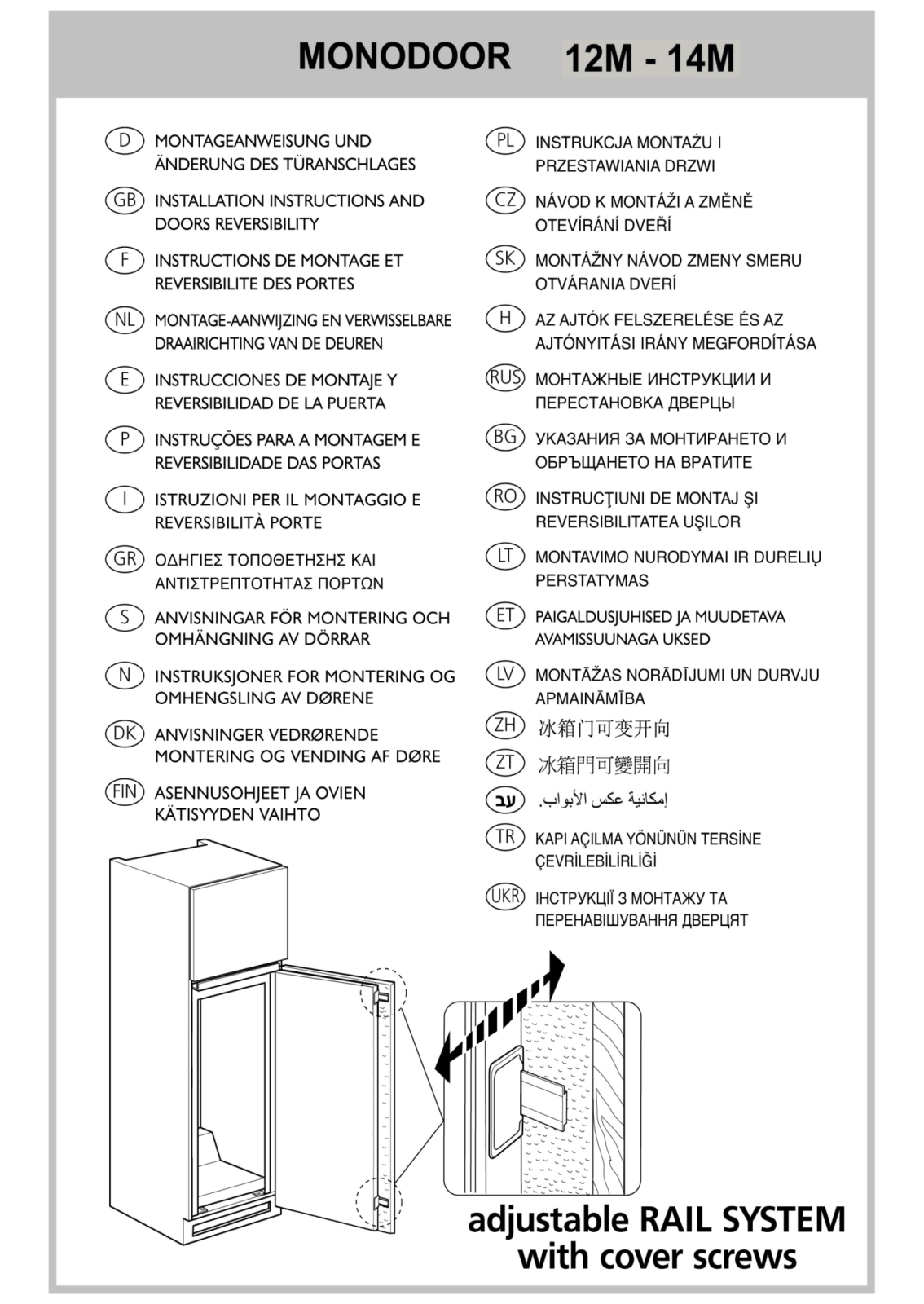 Whirlpool 12 M, 14 M Installation guide