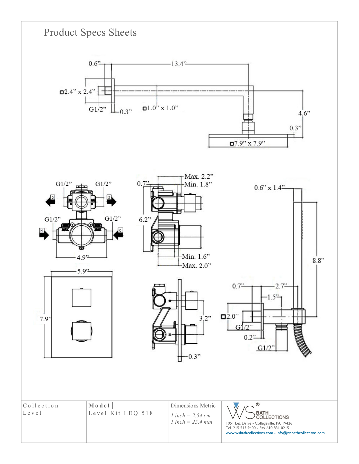 WS Bath Collections WSO3366 Specifications - ManualMachine.com