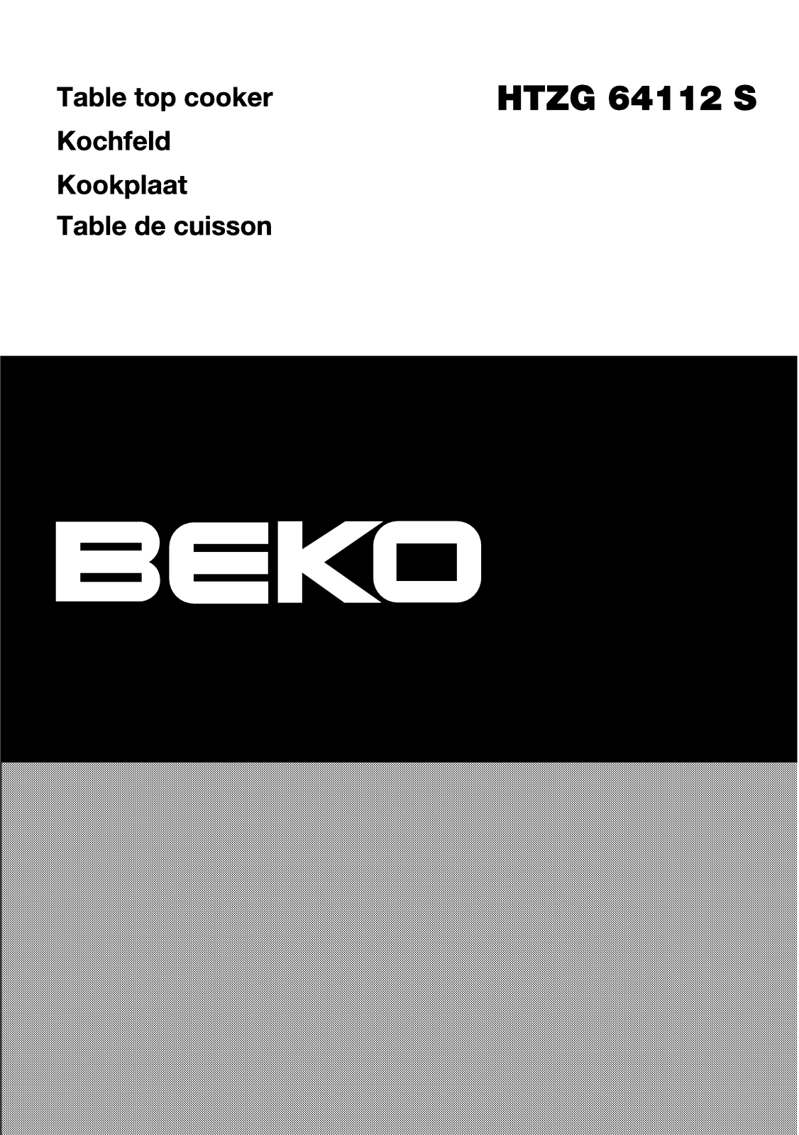 Beko HTZG64112S User manual