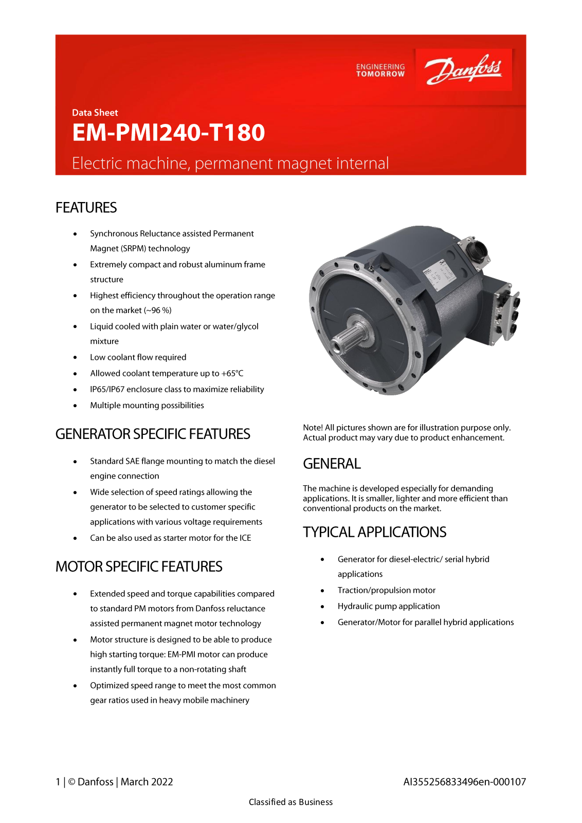 Danfoss EM-PMI240-T180 Data sheet