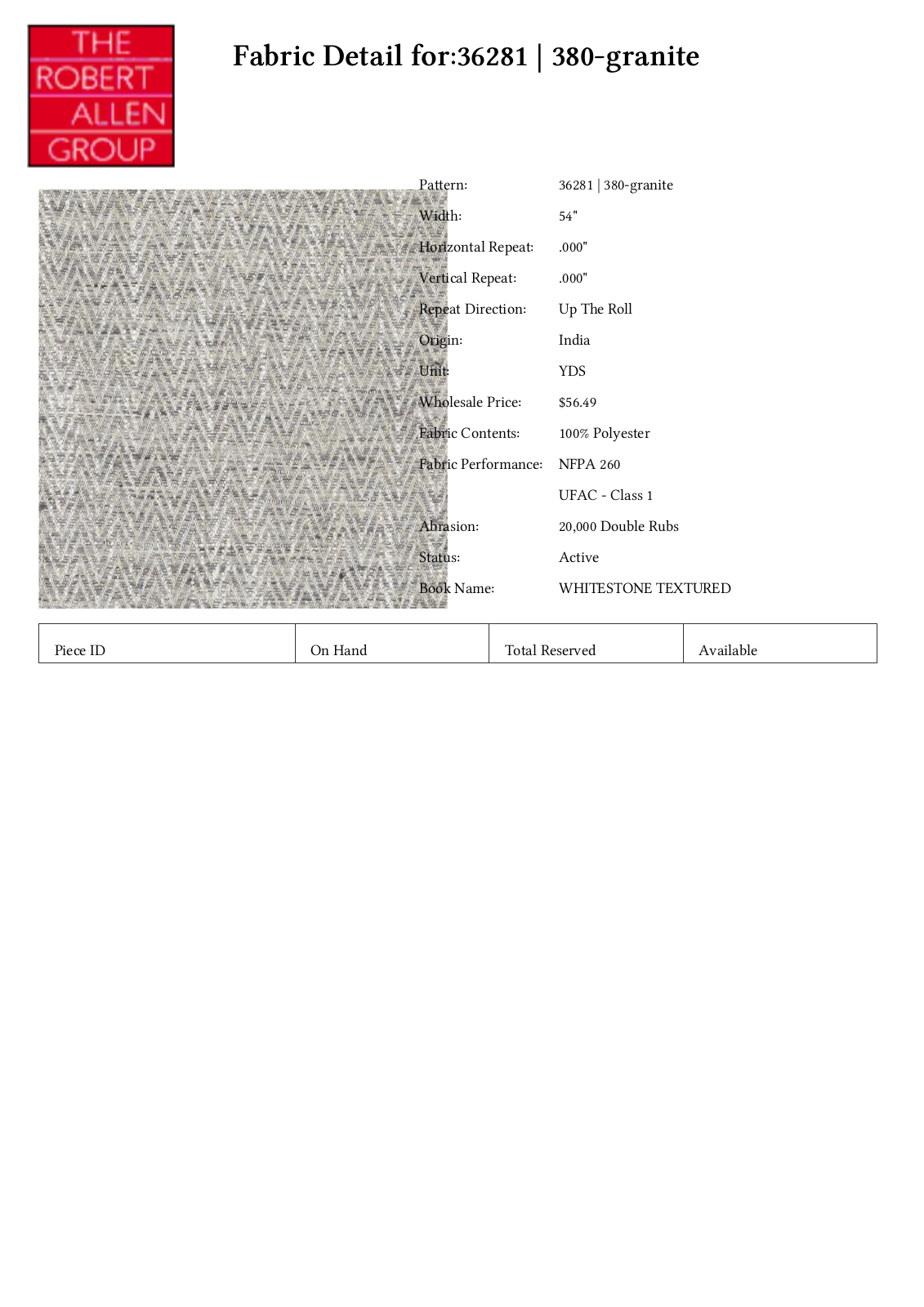 Duralee CRAL5611 Specifications - ManualMachine.com