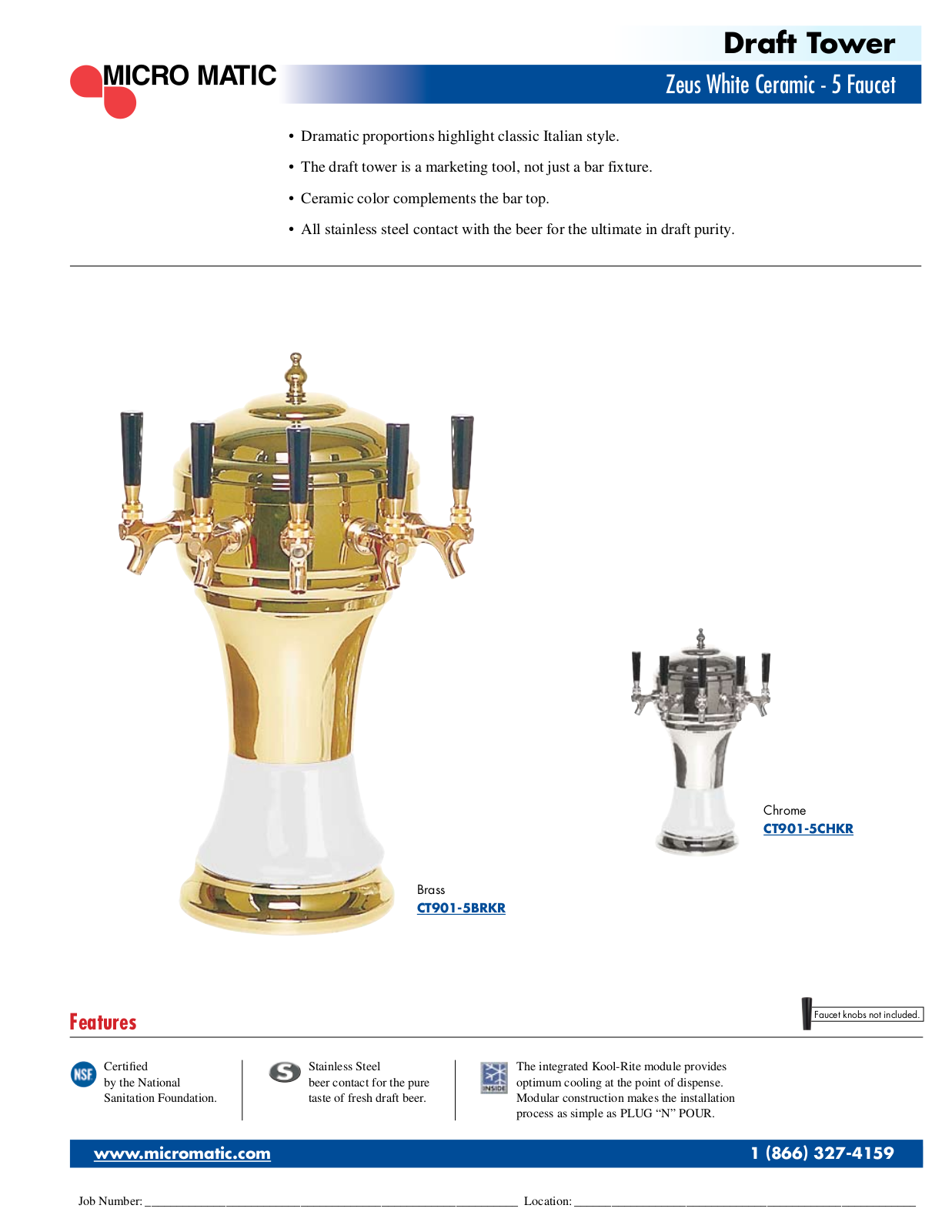 Micro Matic CT901-5BRKR User Manual