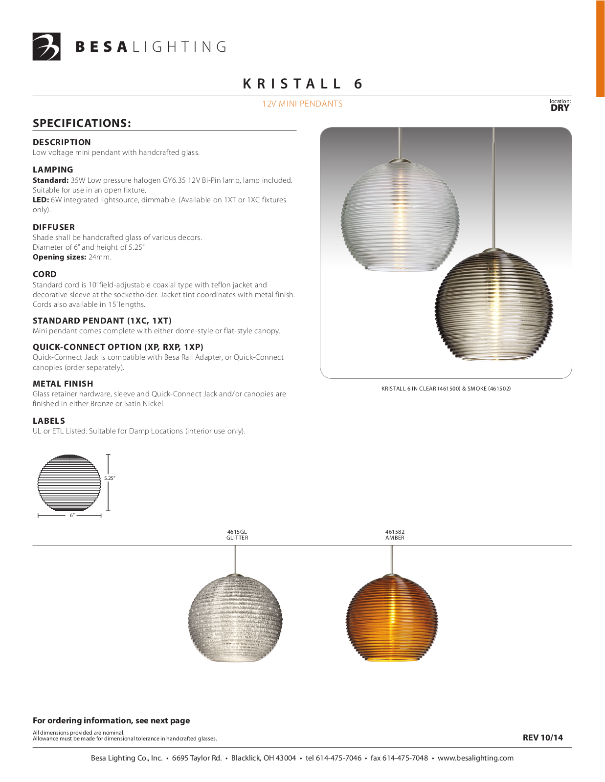 Besa Lighting BN3085 Specifications - ManualMachine.com