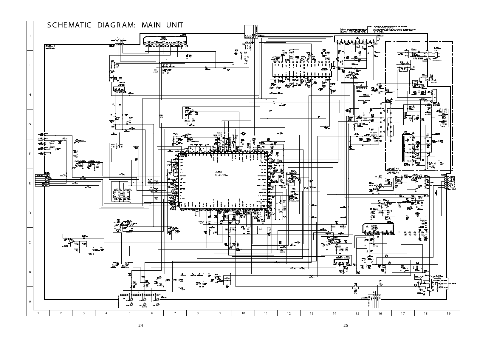 Sharp 21DF251E Schematic