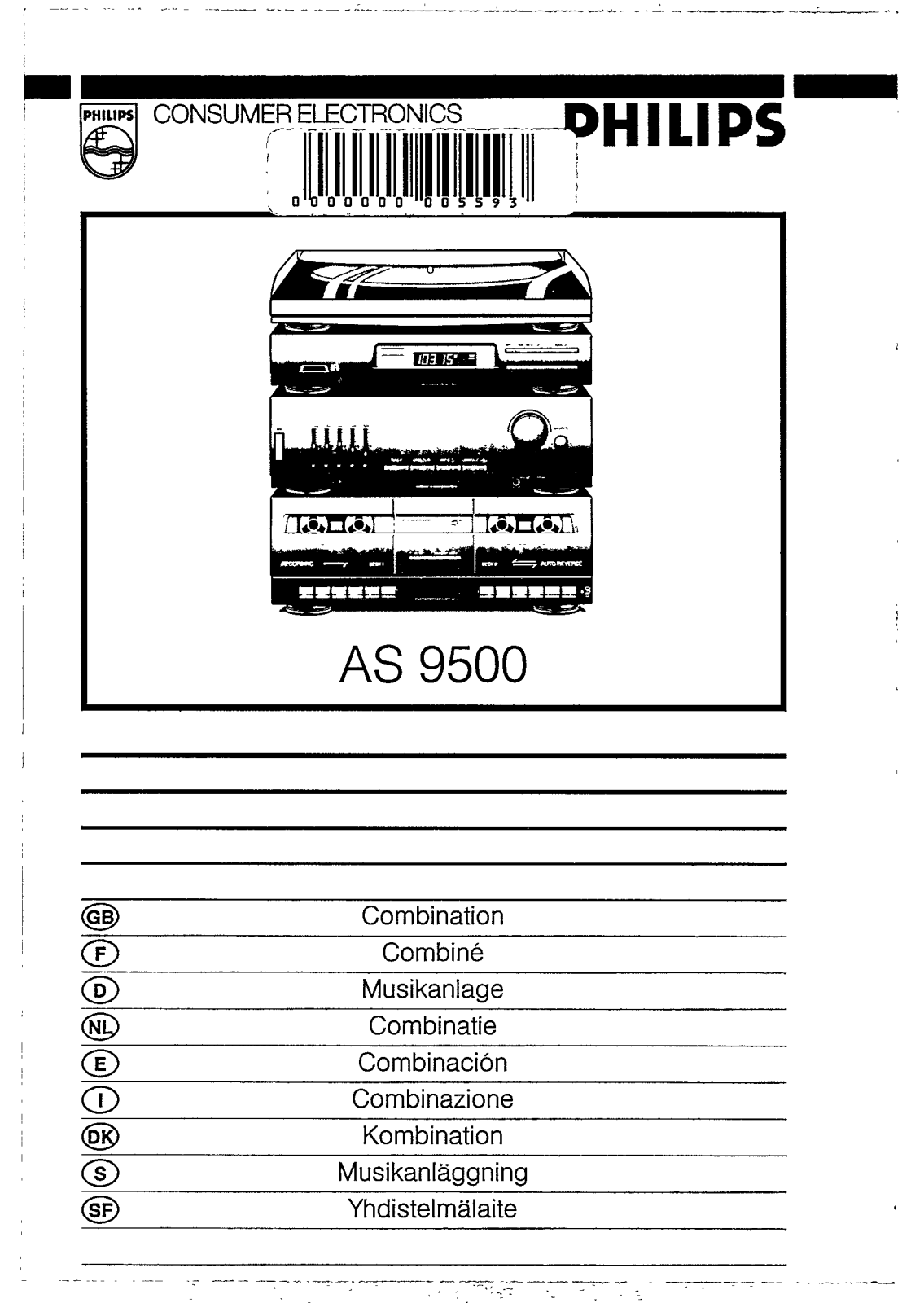 Philips AS9500 User Manual