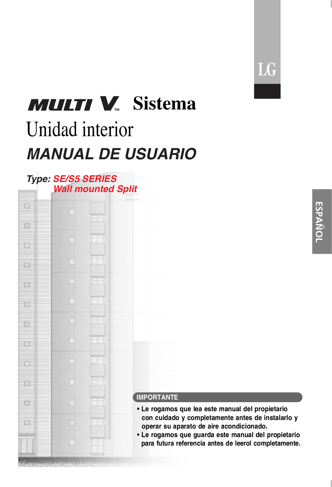 LG ARNU24GS5A0 User Manual