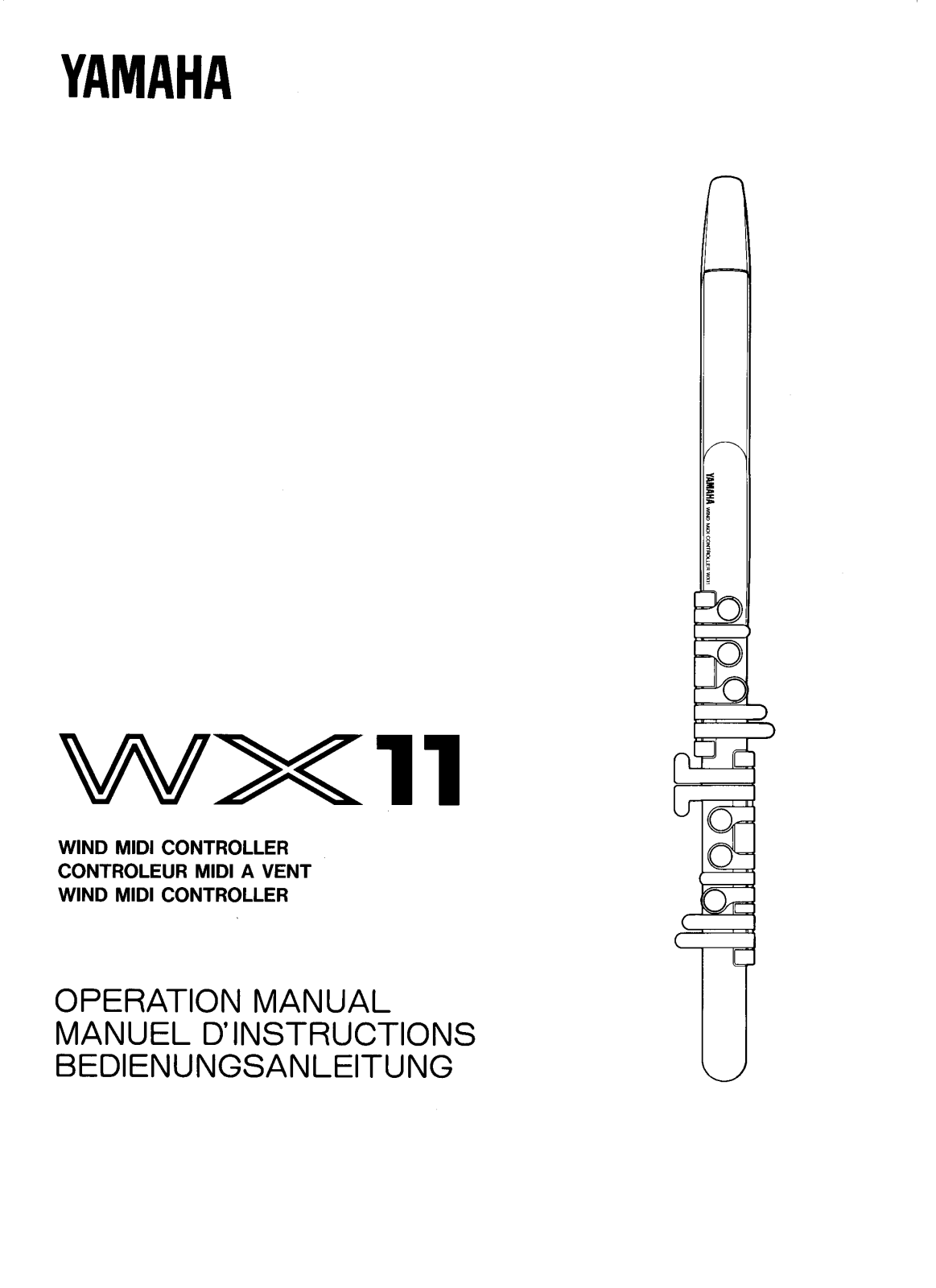 Yamaha Audio WX11 User Manual