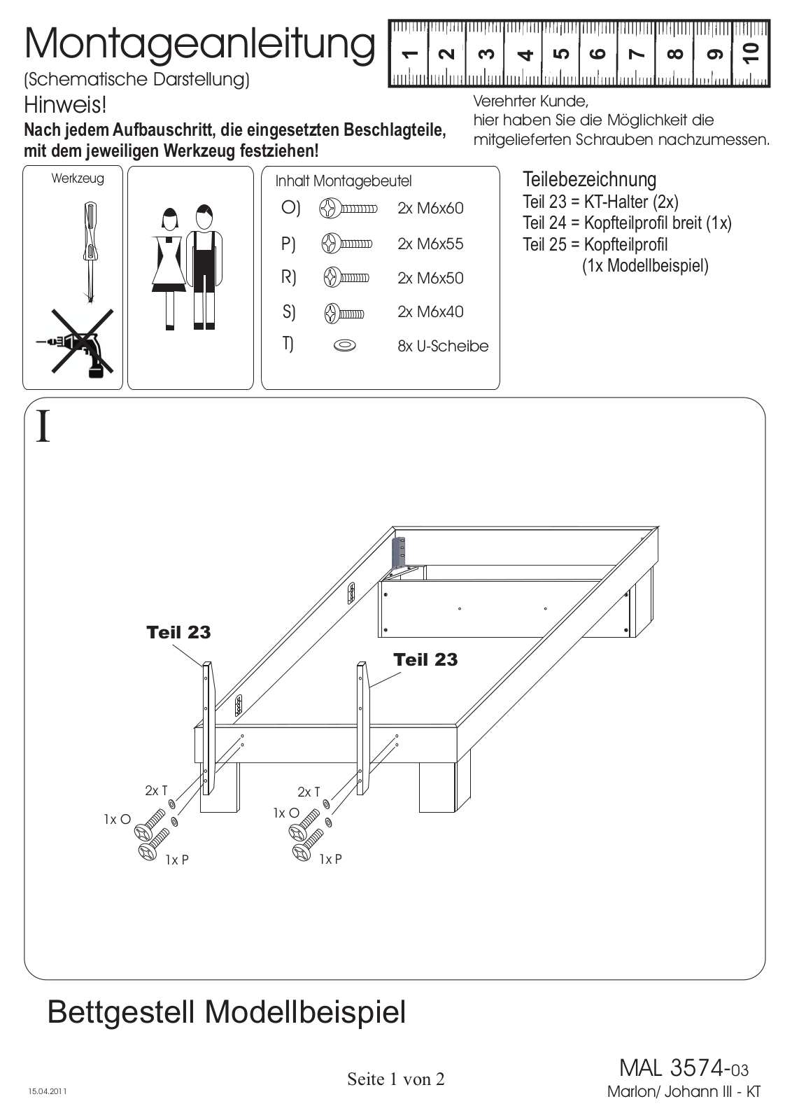 Home affaire Johann Assembly instructions