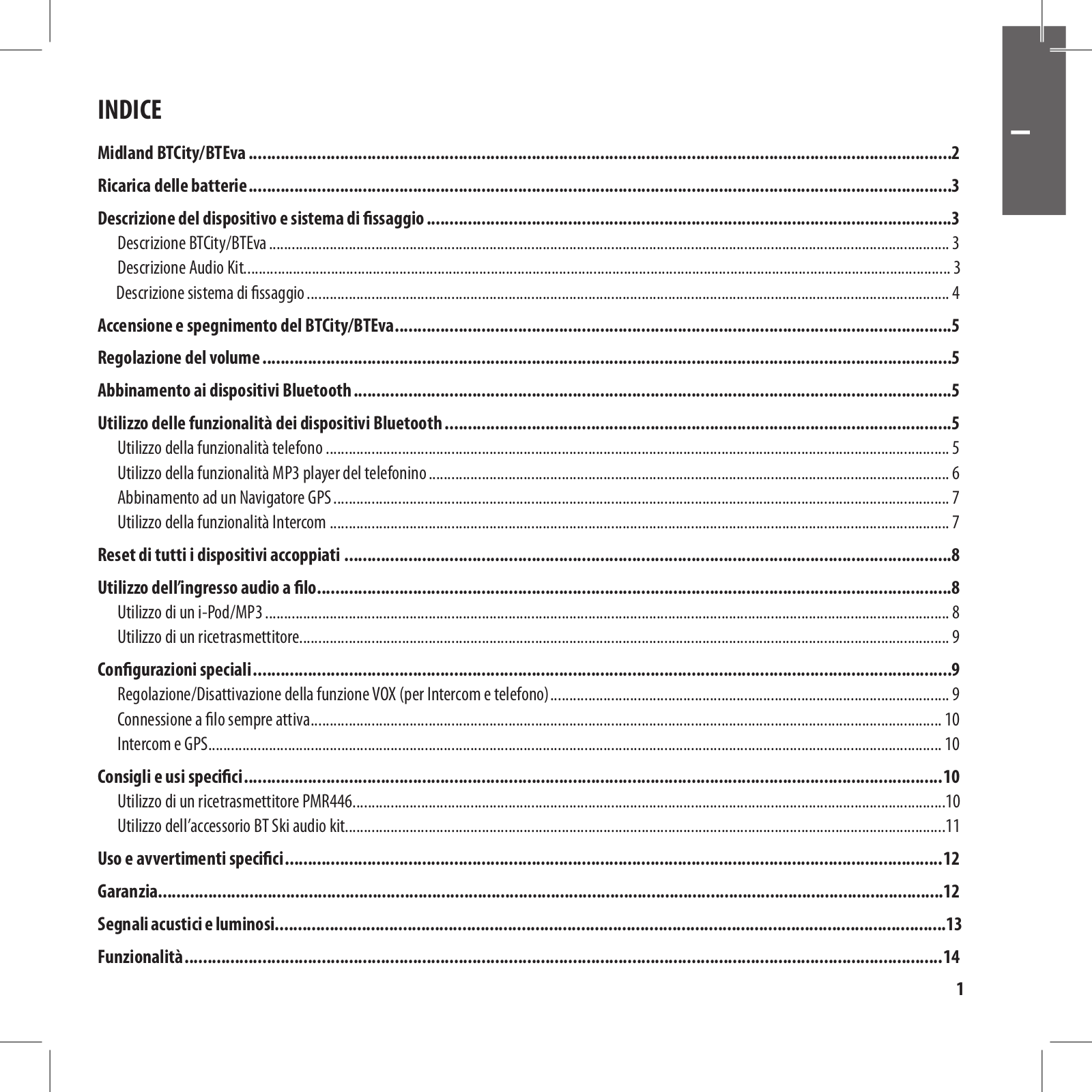 MIDLAND BT Eva User Manual