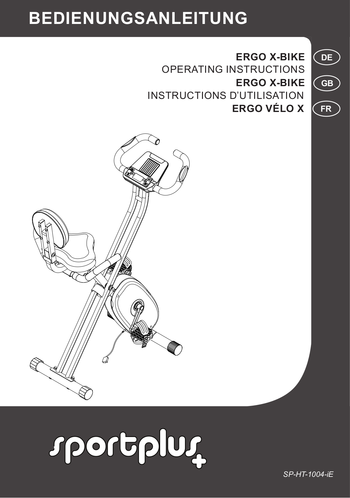 SportPlus SP-HT-1004-iE operation manual