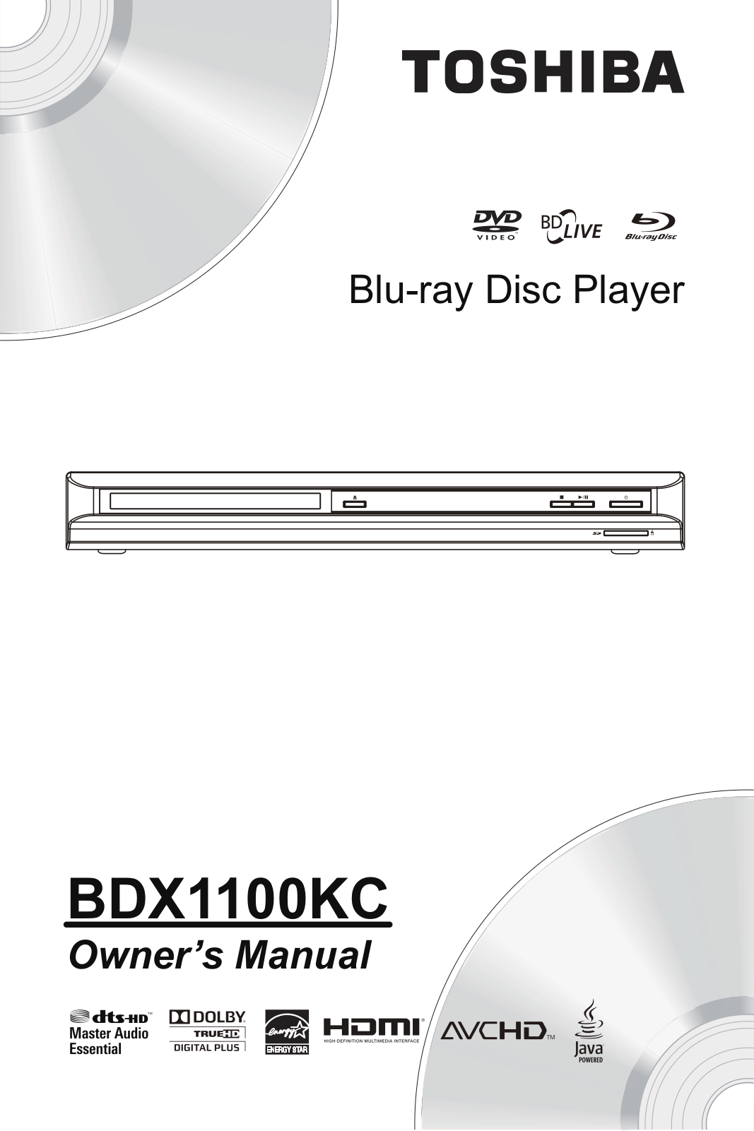 Toshiba BDX1100KC User Manual