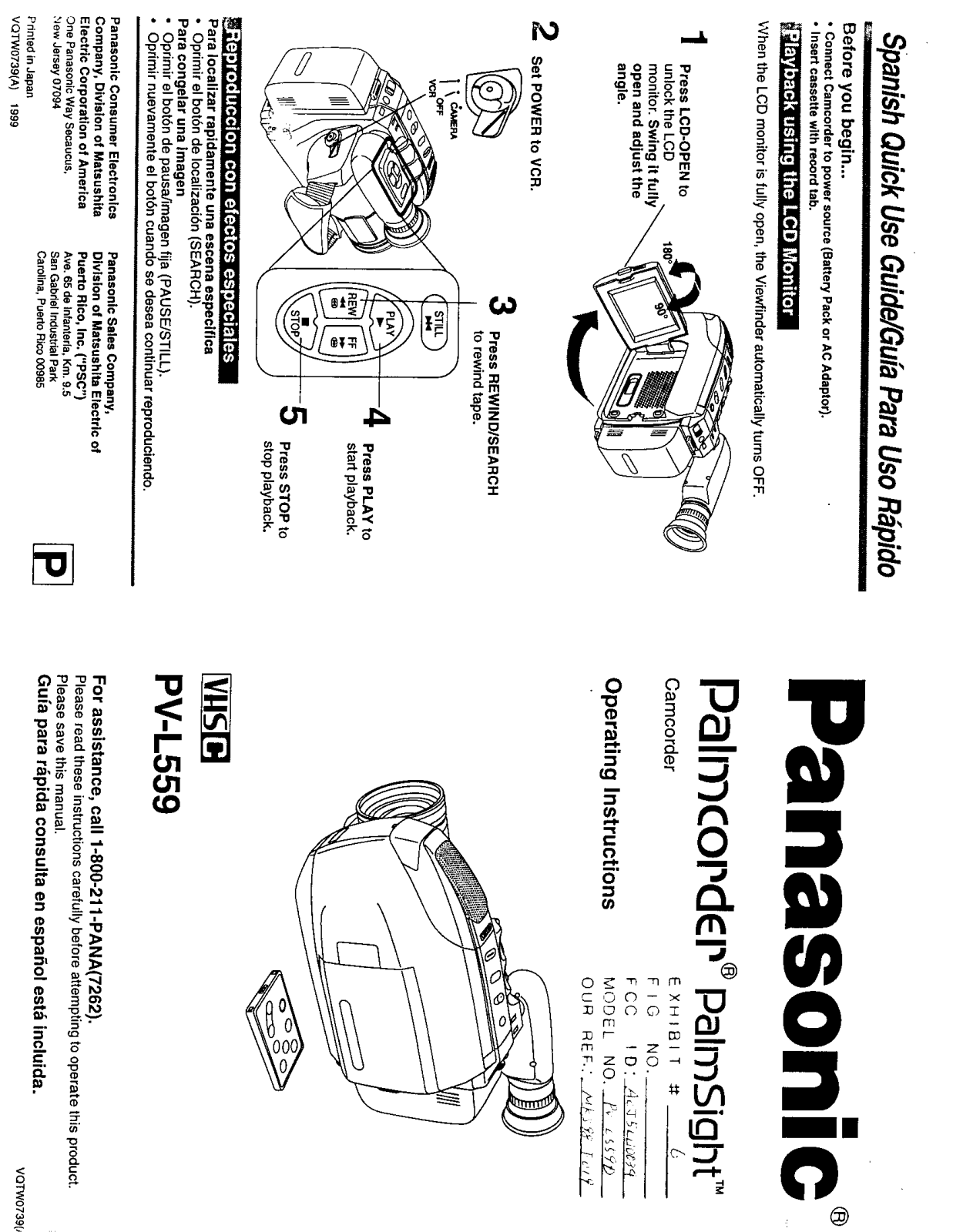 Panasonic 5LU0034 Users Manual