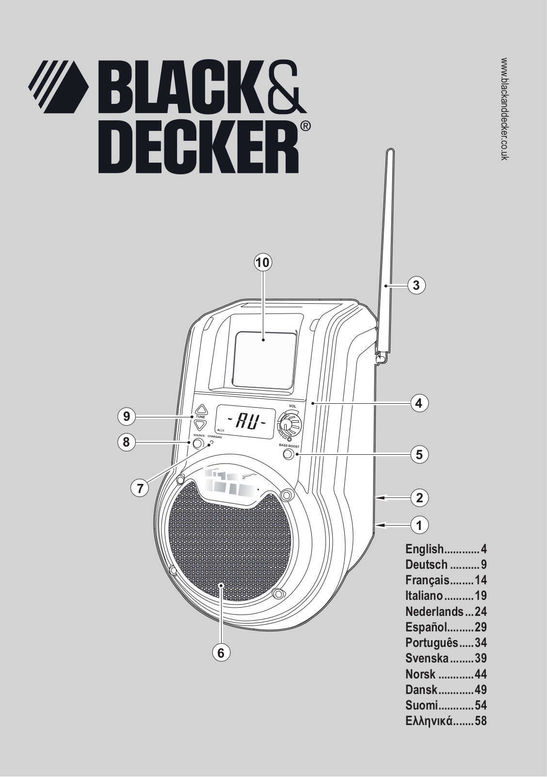 Black & Decker Bd18rc Instruction Manual