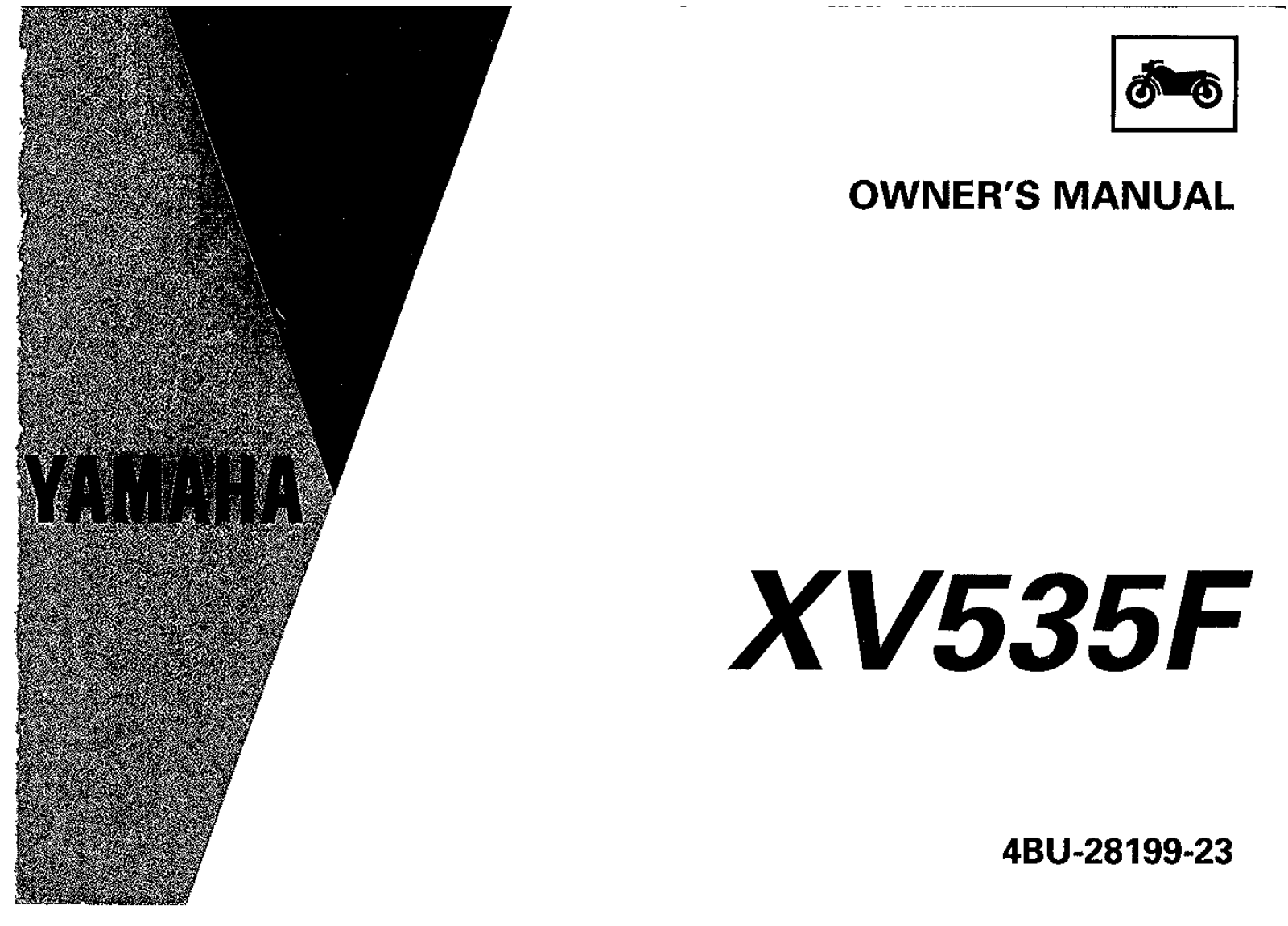 Yamaha XV535 F 1994 Owner's manual