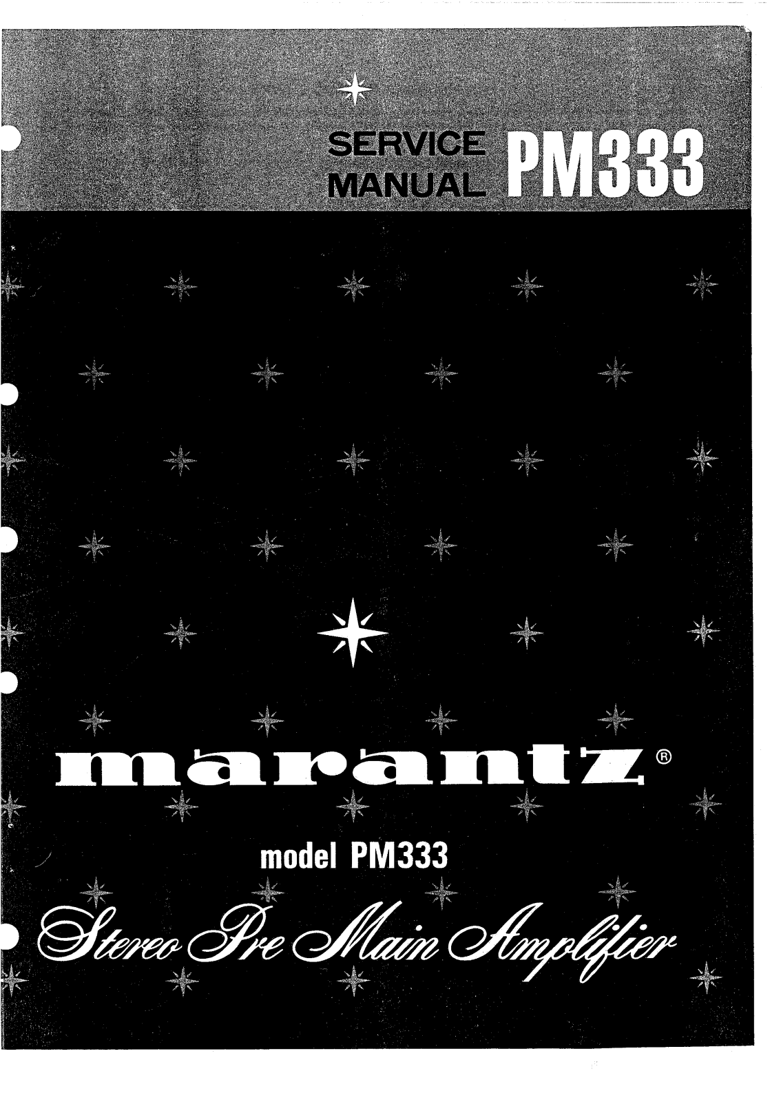 Marantz PM-333 Service Manual