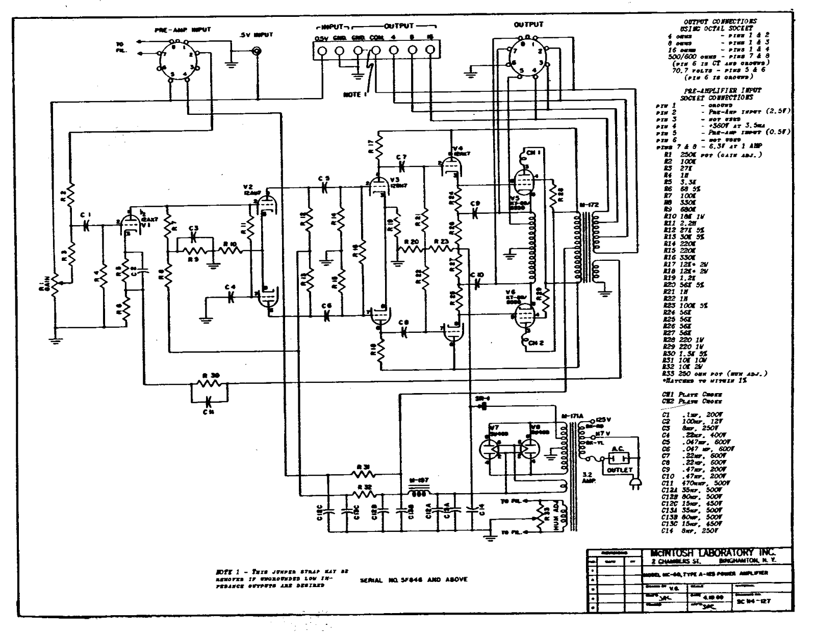 McIntosh MC-60 Schematic