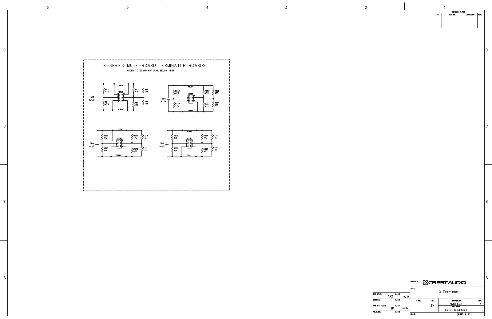 Crest Audio X-8 Service manual