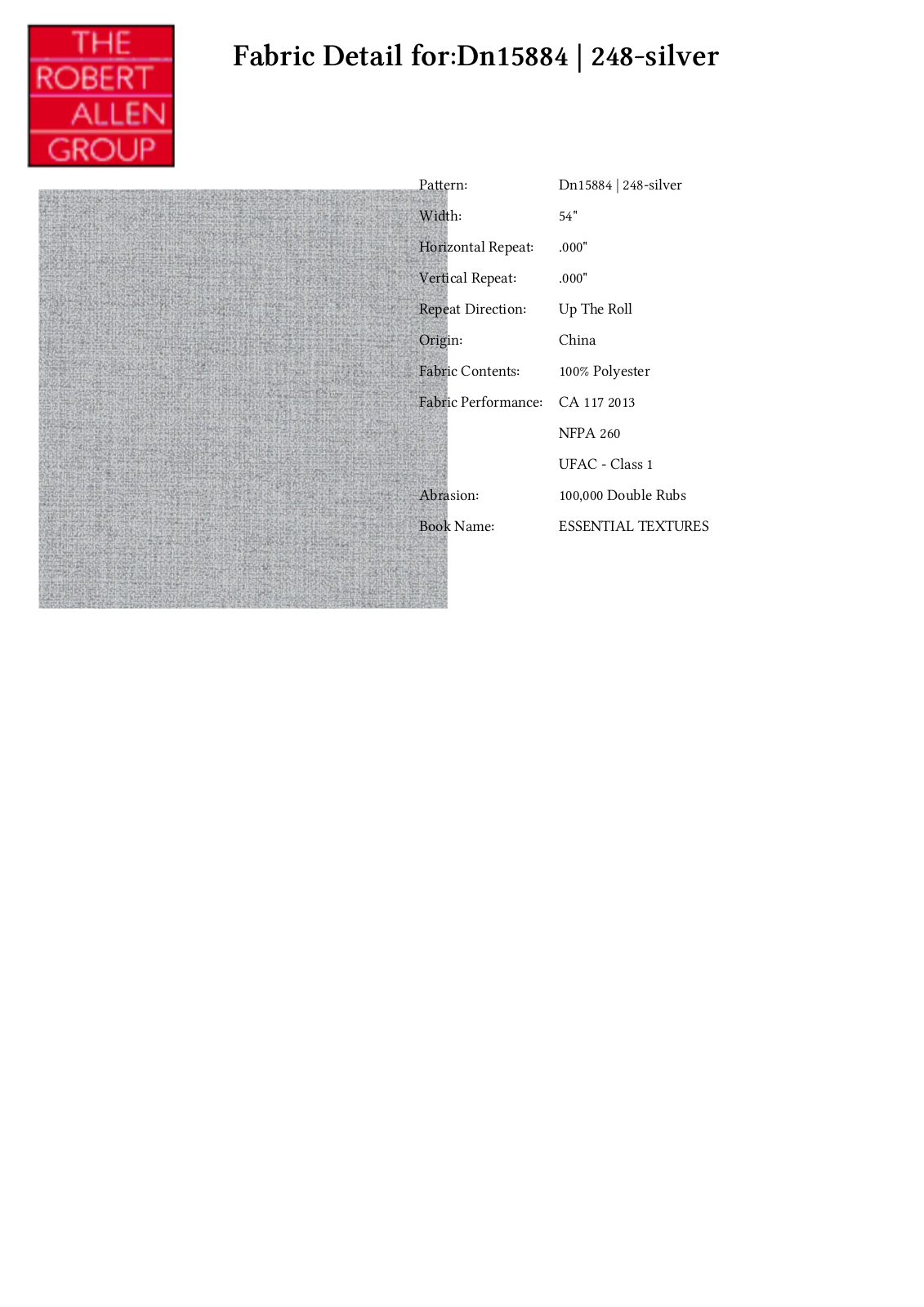 Duralee CRAL7026 Specifications - ManualMachine.com