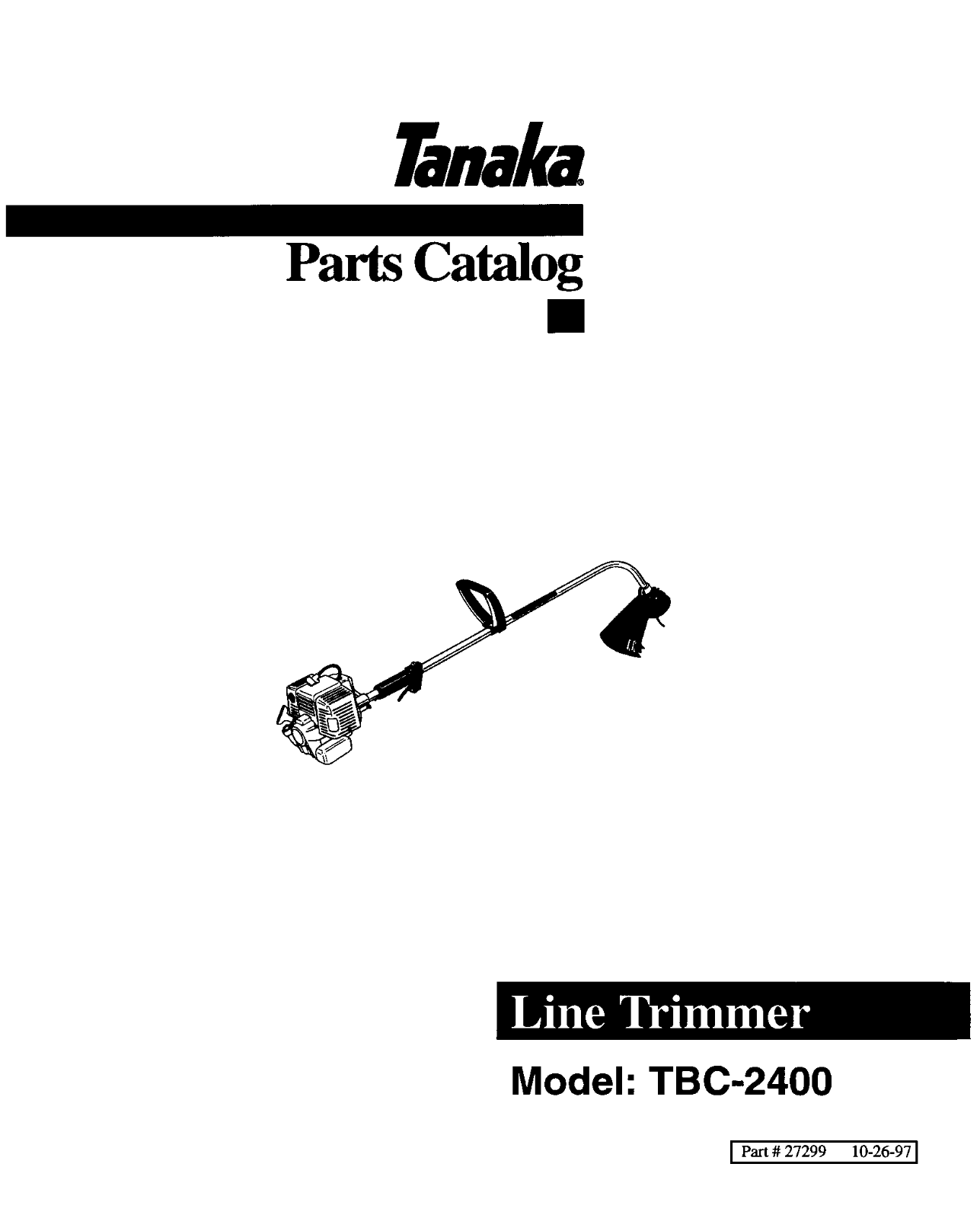 Tanaka TBC-2400 User Manual