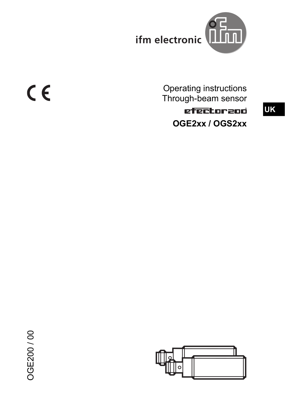 IFM Electronic OGE2, OGS2 Operating Instructions Manual